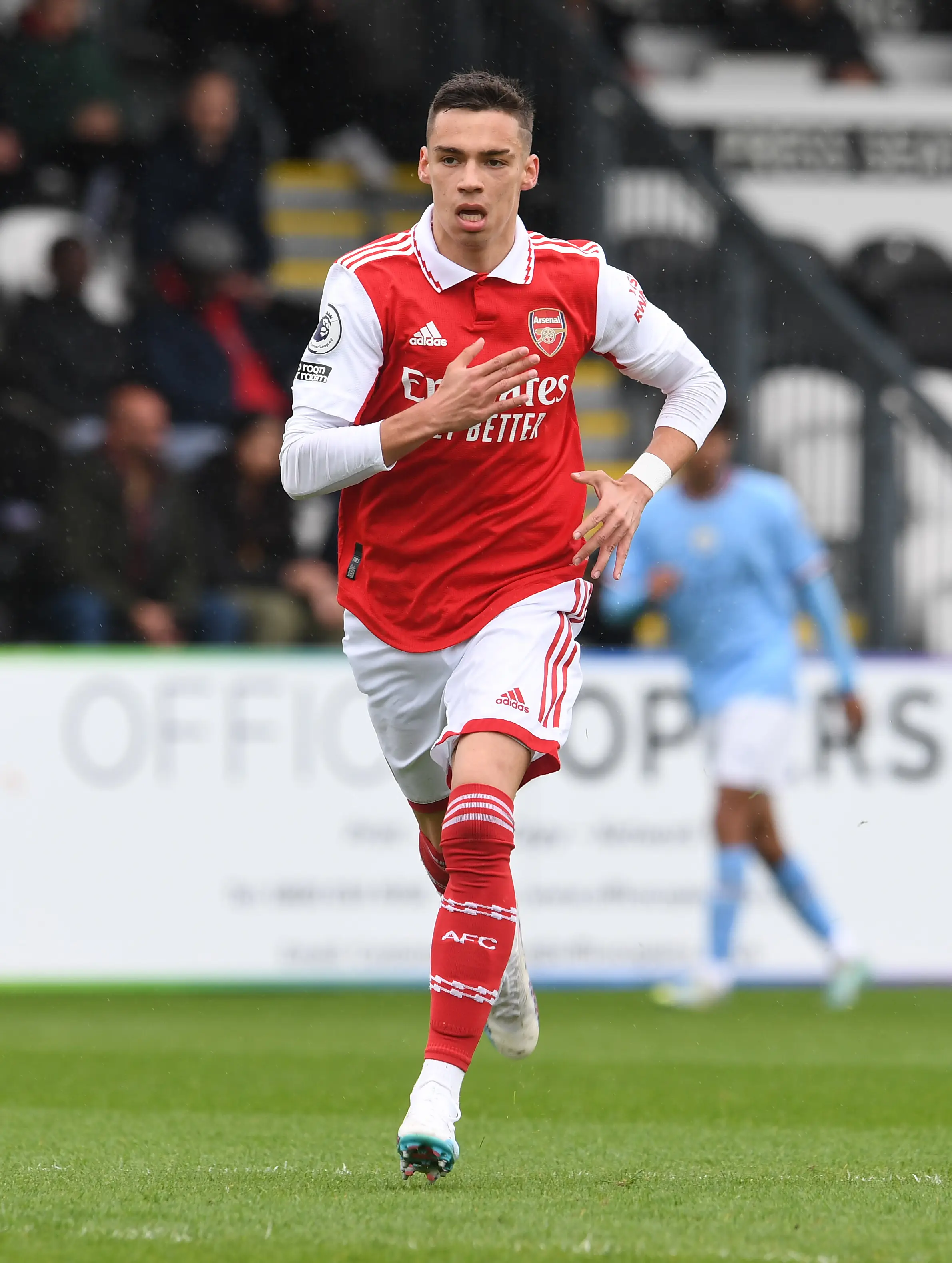 Catalin Cirjan in action for Arsenal.