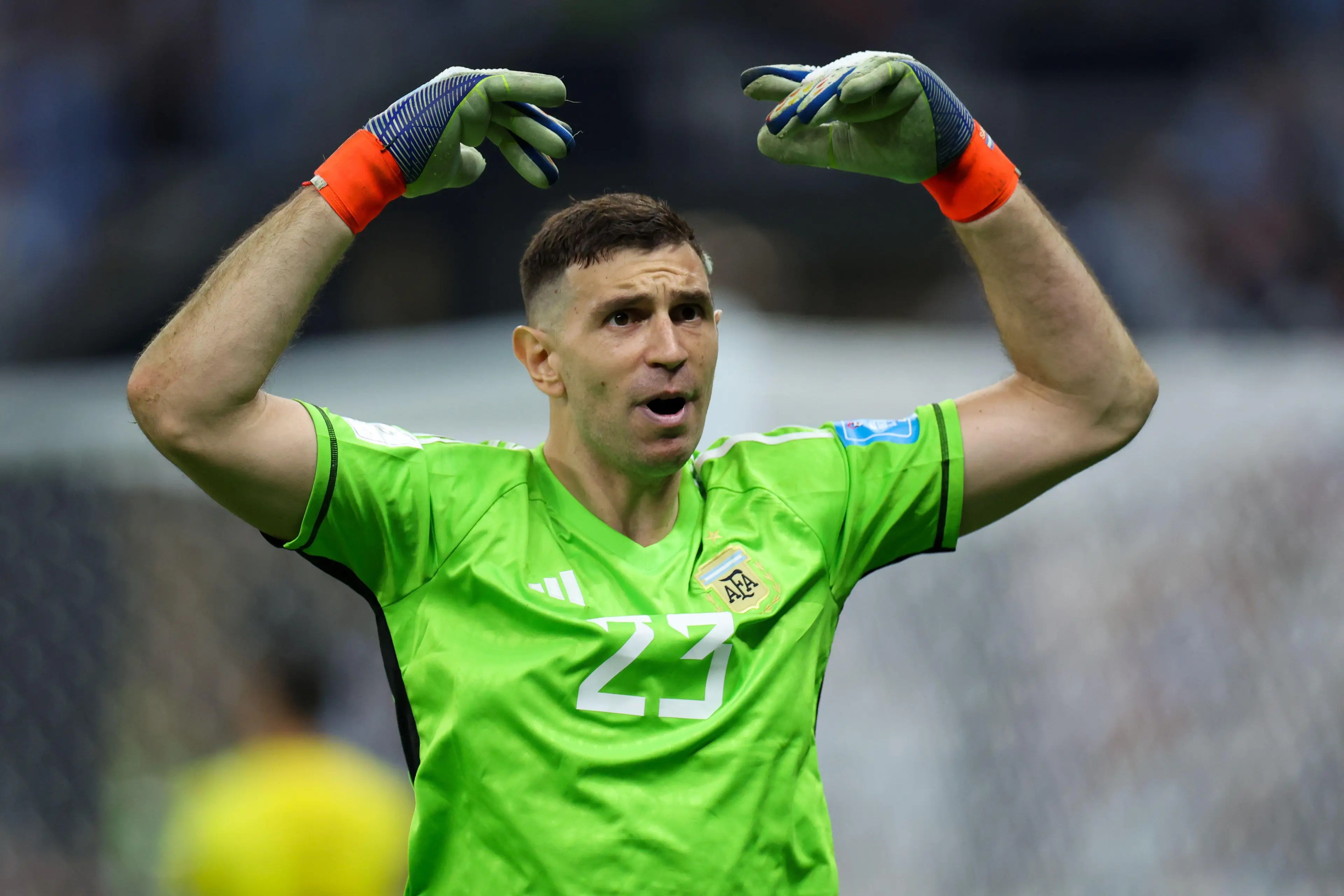 Martinez was handed the Golden Glove award after Argentina beat France in the World Cup final. Image credit: Alamy