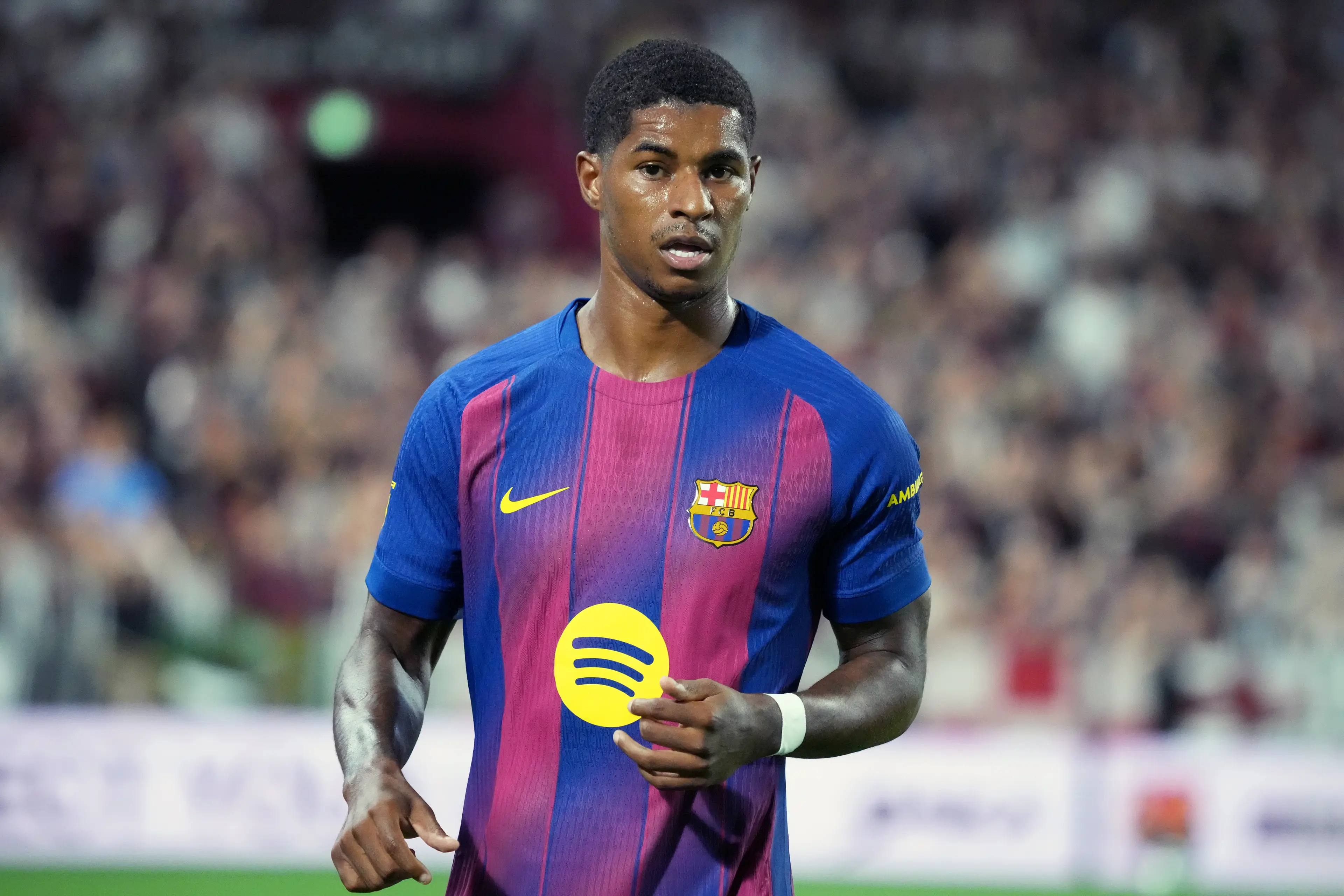 Marcus Rashford faces a registration issue at Barcelona following his transfer from Manchester United. Image: Getty 