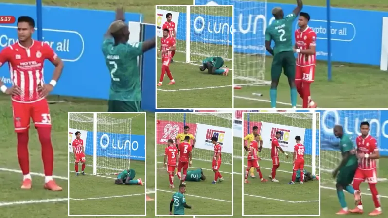 Malaysian League player produces the funniest 40 seconds of the season with incredible dance and dive