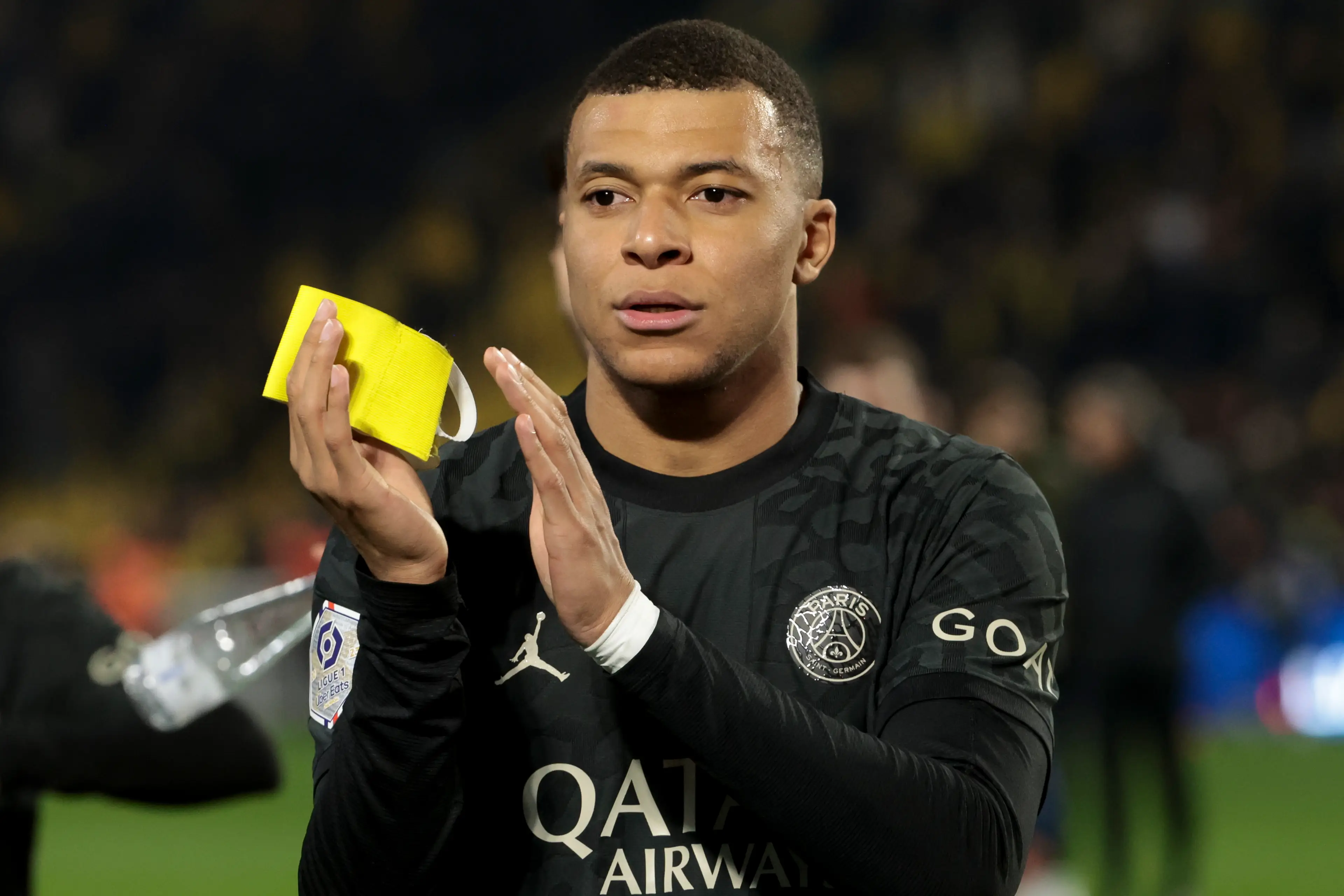 Mbappe during PSG's 2-0 win over Nantes on Saturday. (Image