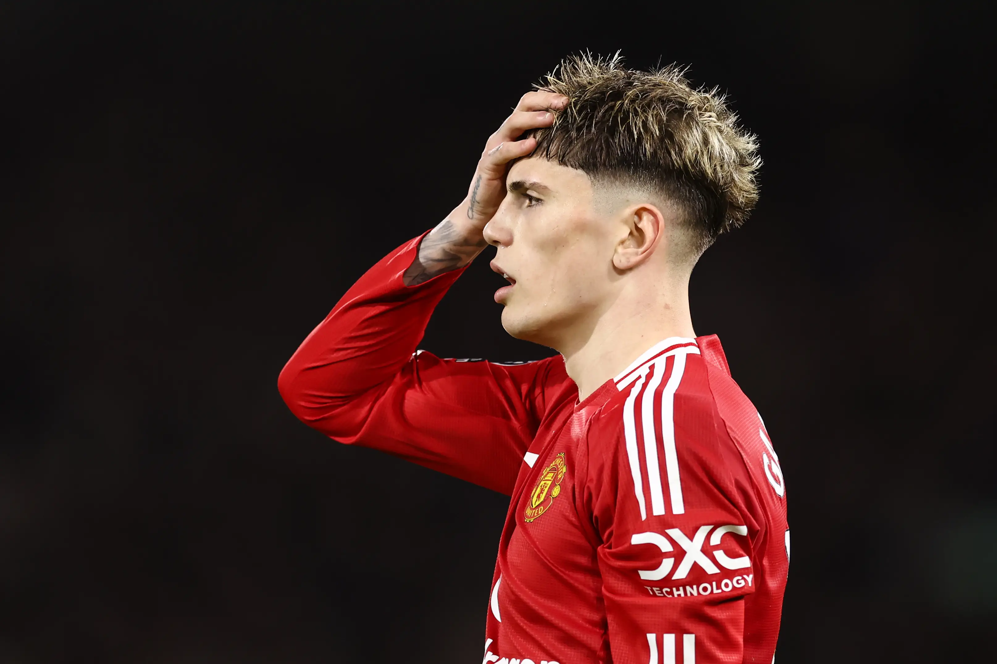 Alejandro Garnacho was linked with a move to Napoli. (Image: Getty)