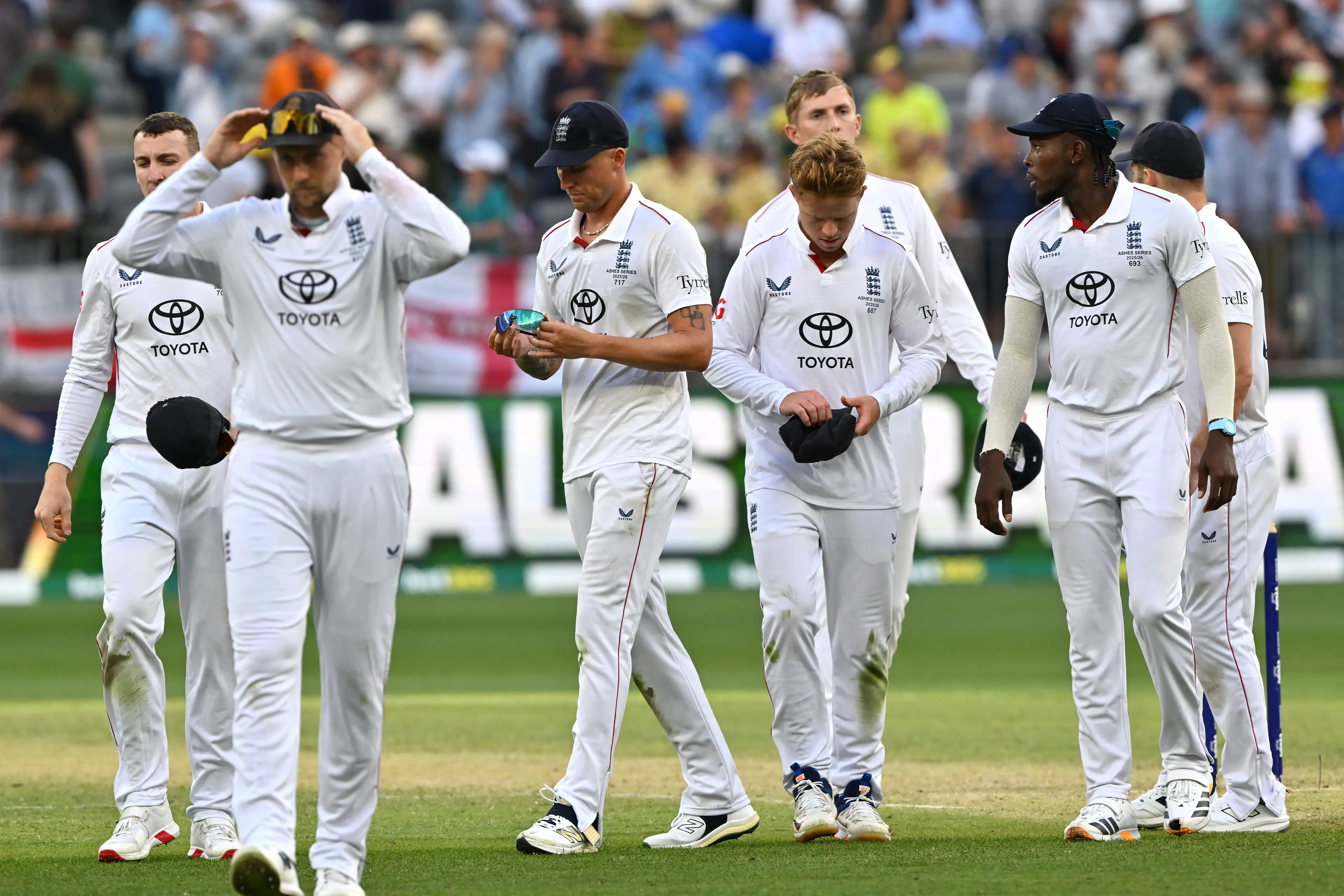 England were humiliated in the first Ashes Test (Image: Getty)
