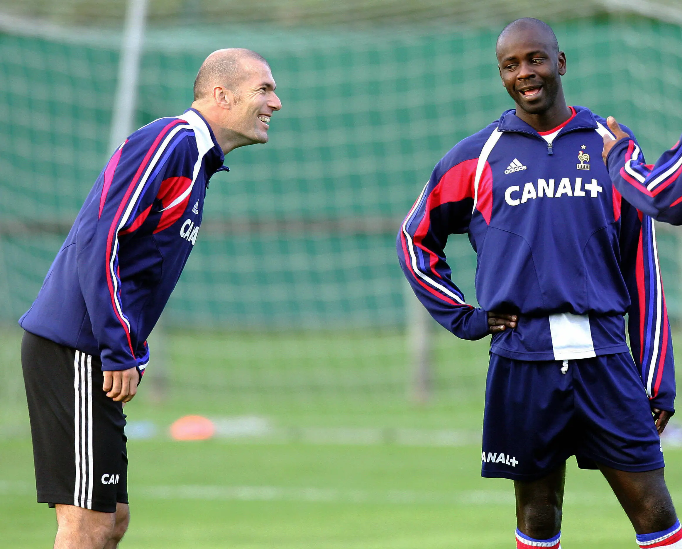 Zinedine Zidane and Lilian Thuram. (