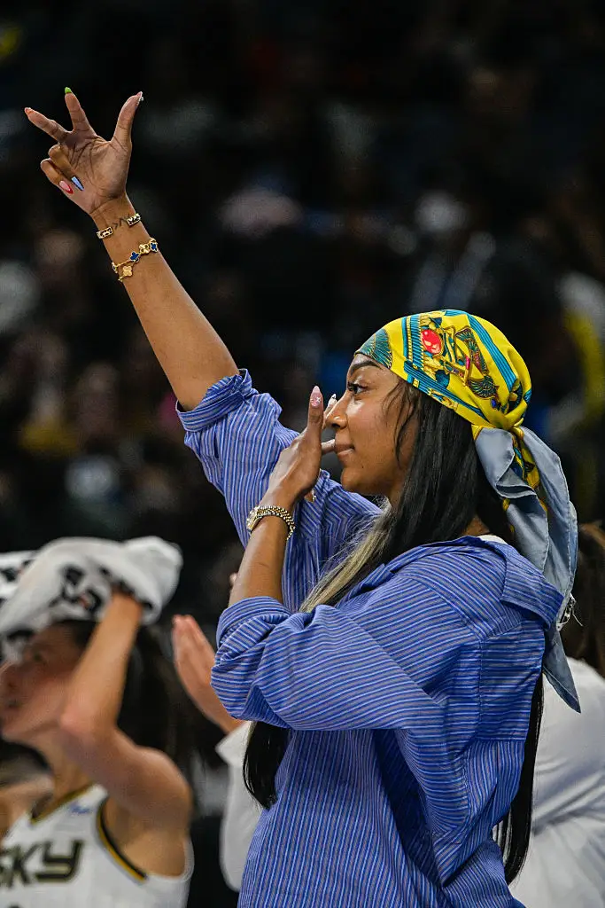 Angel Reese is battling injury ahead of the potential rematch (Zoe Davis/Getty Images)