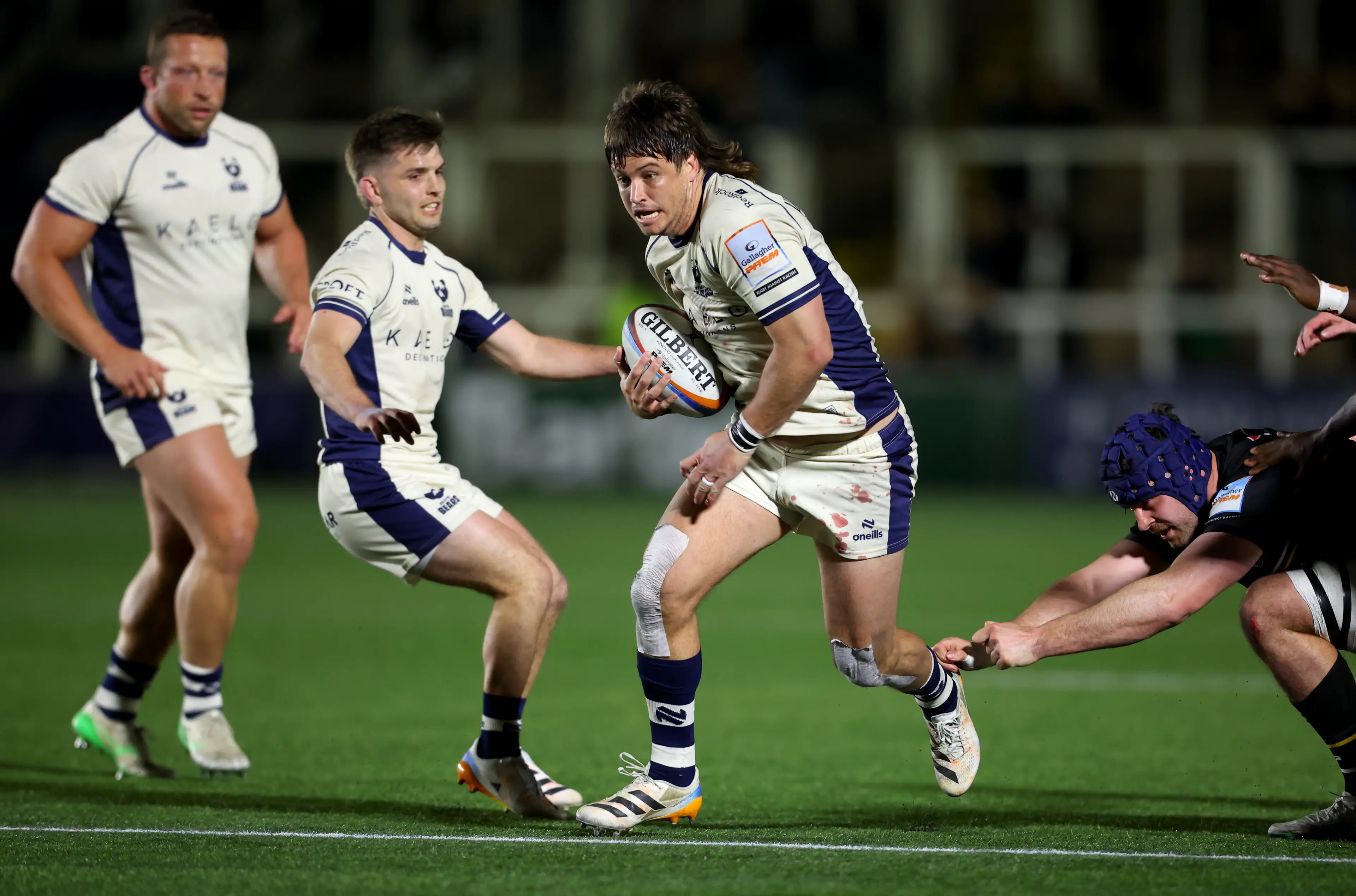 Benhard Janse van Rensburg of Bristol Bears runs in to score their sixth try during the Gallagher PREM match between Newcastle Red Bulls and Bristol Bears (Getty Images)