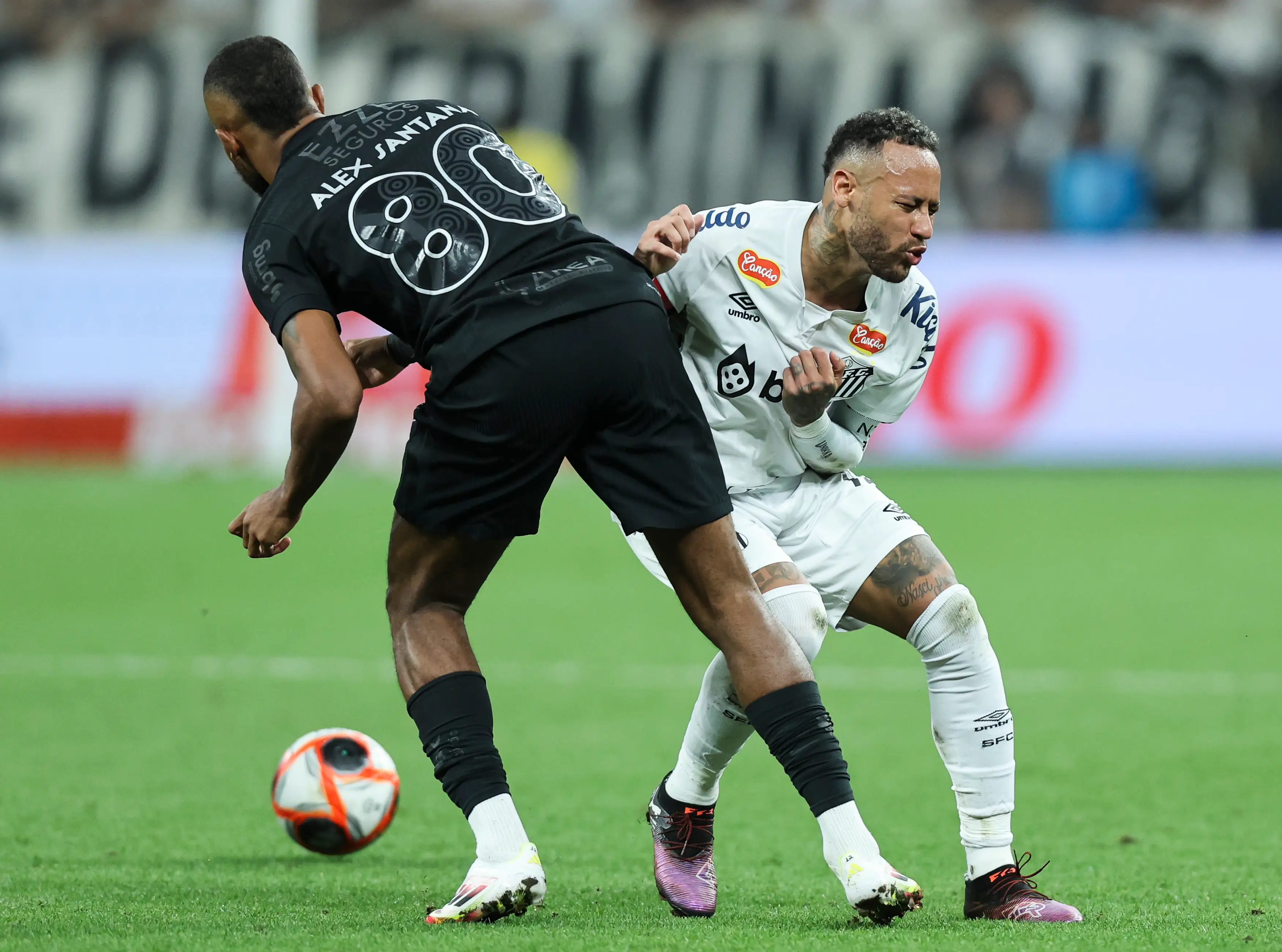 Neymar made another start for Santos on Wednesday night. Image credit: Getty