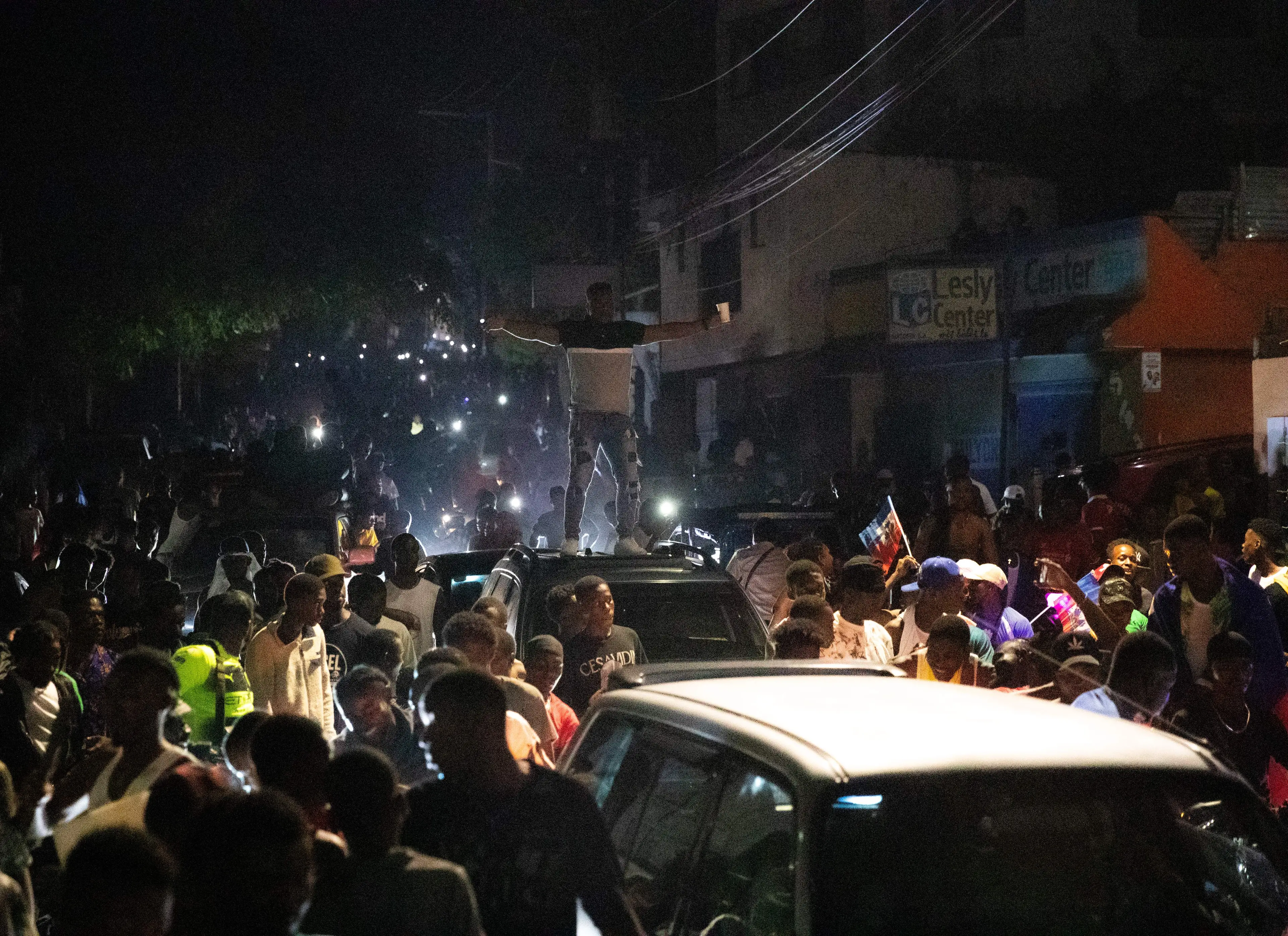 There were wild scenes as Haiti qualified for the World Cup. Image: Getty