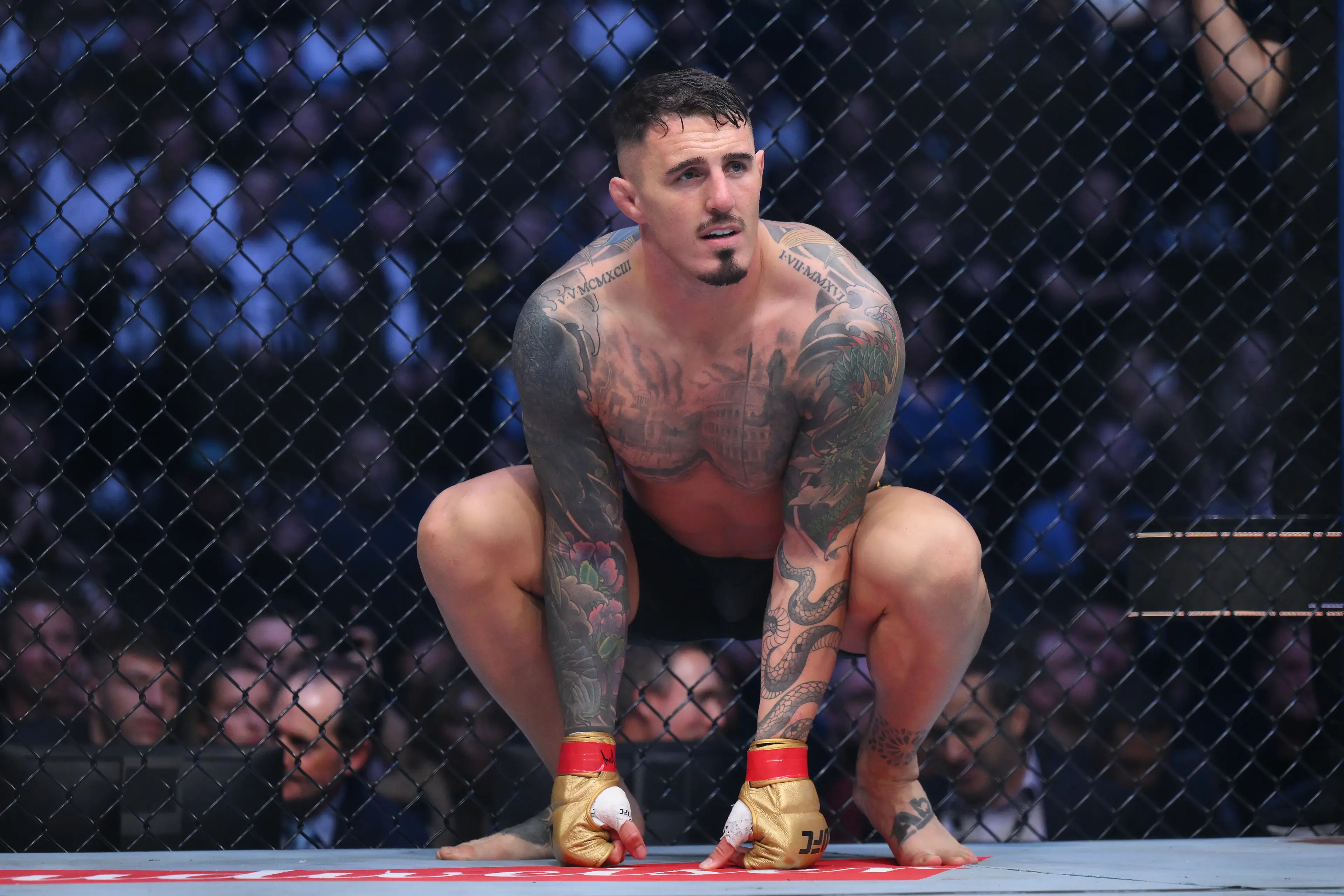 Tom Aspinall hasn't fought since his victory over Curtis Blaydes at UFC 304 in July 2024. Image: Getty 