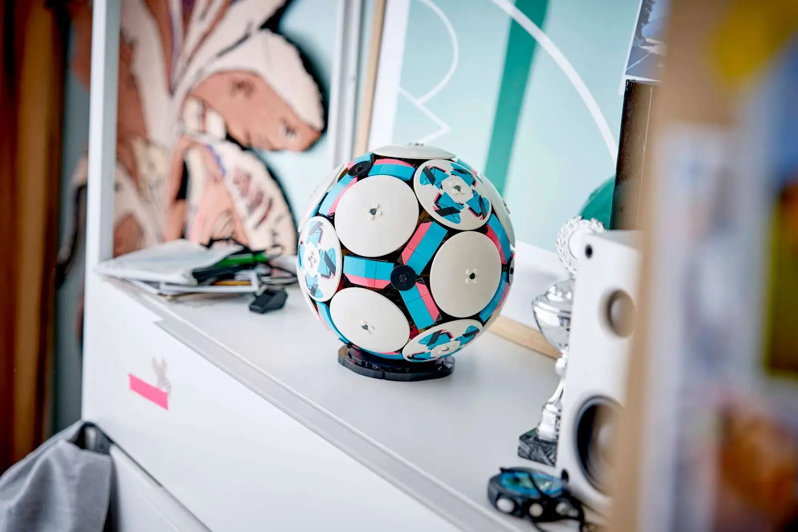 A 1,498-piece football is also included in the new LEGO collection (LEGO)