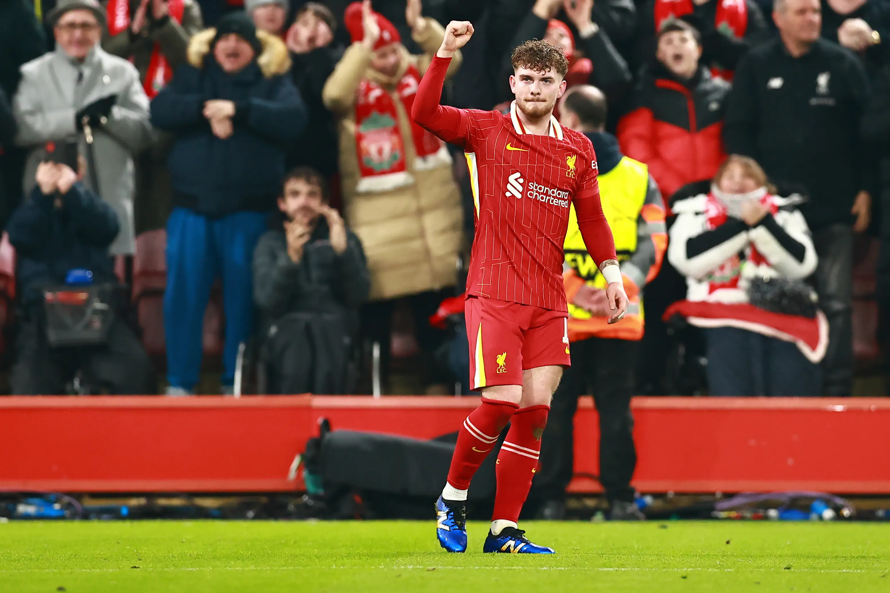 Harvey Elliott has responded to speculation about his future. Image: Getty