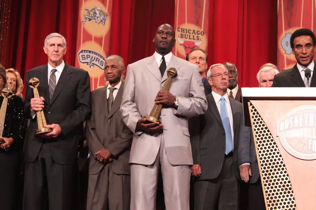 Michael Jordan was inducted into the NBA Hall of Fame in 2009. (Image: Getty)
