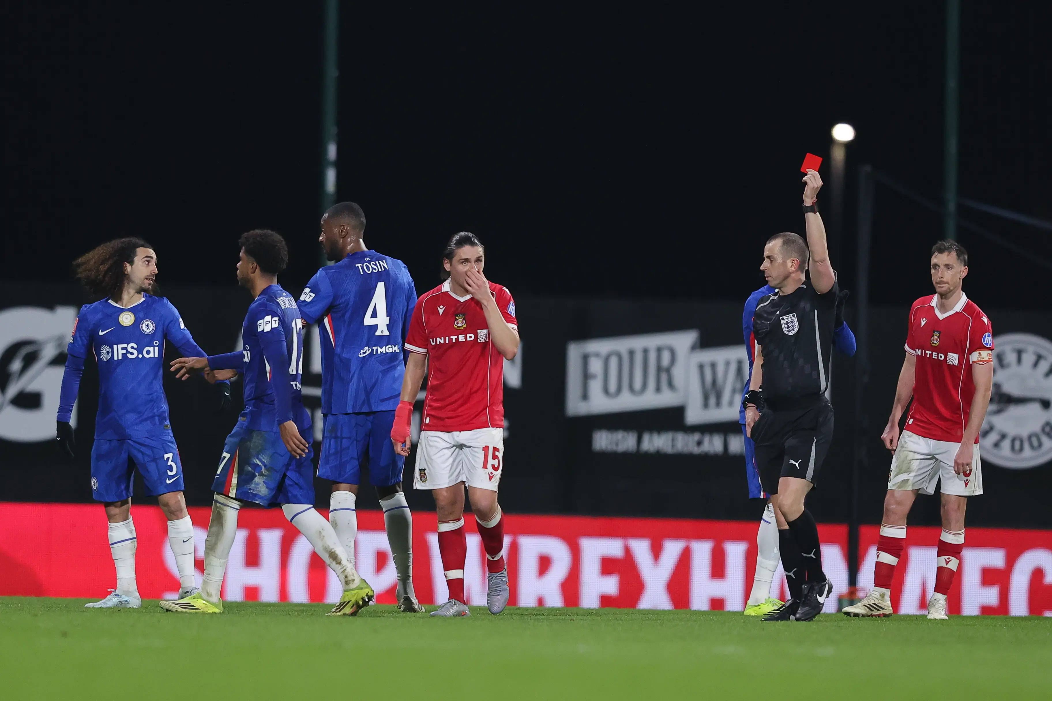 Dobson's red card changed the game. (