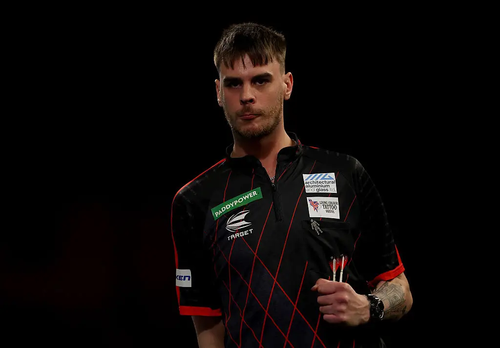 Dom Taylor will play no further part in the 2026 PDC World Darts Championship (Credit:Getty)