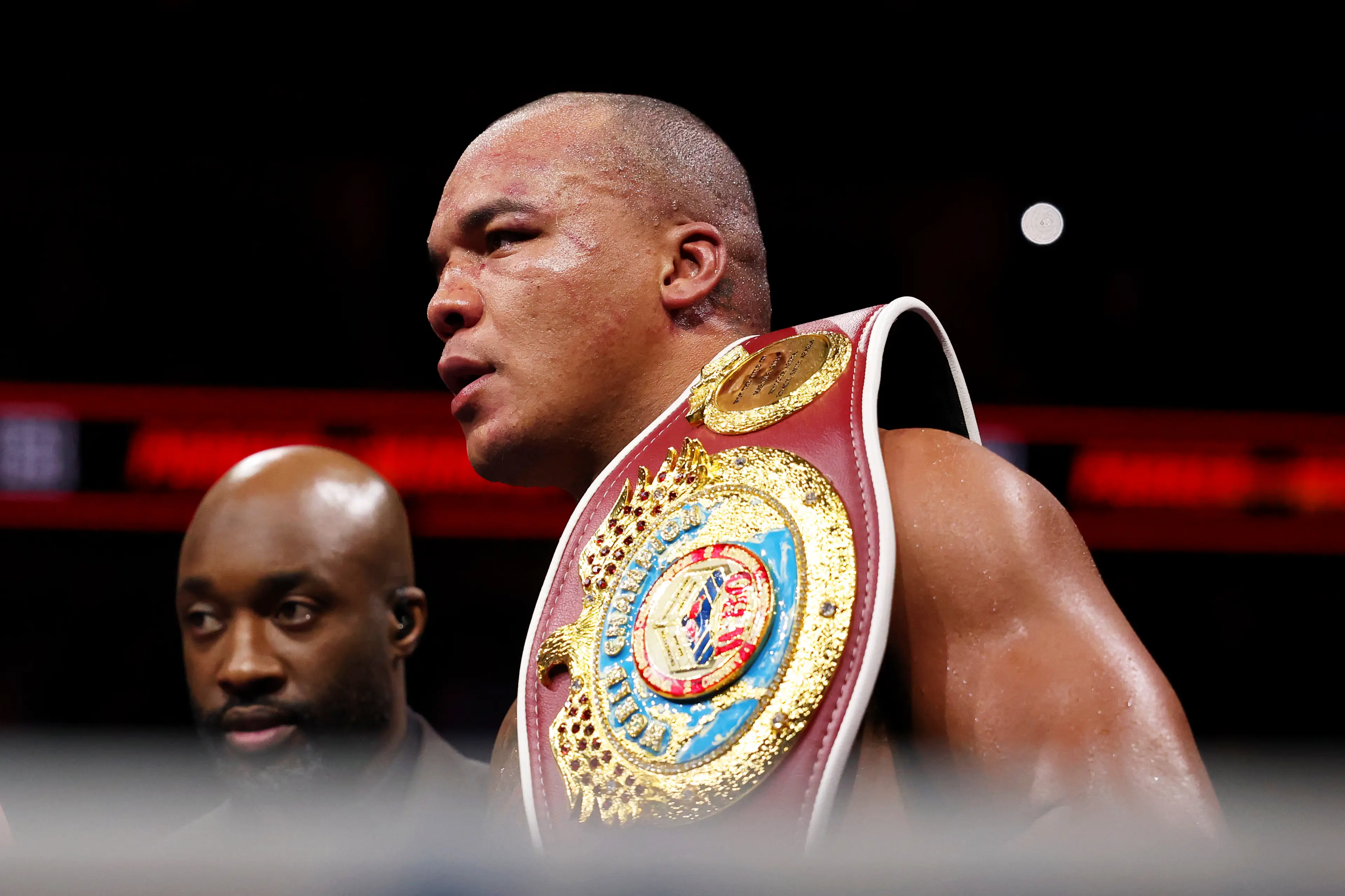 Fabio Wardley was elevated to full world champion status after Oleksandr Usyk relinquished the WBO title. Image: Getty 
