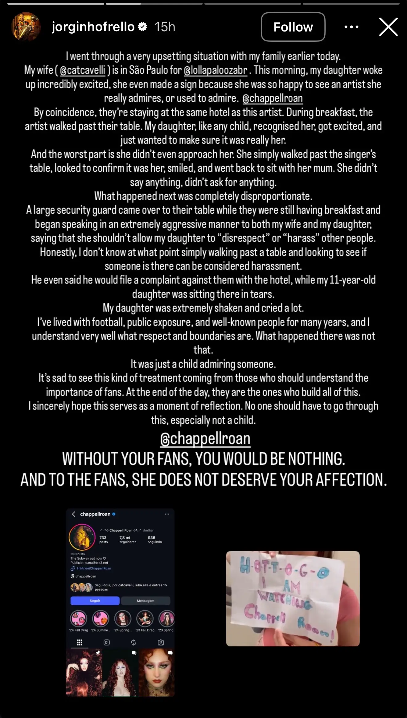 Image: Instagram/@jorginhofrello