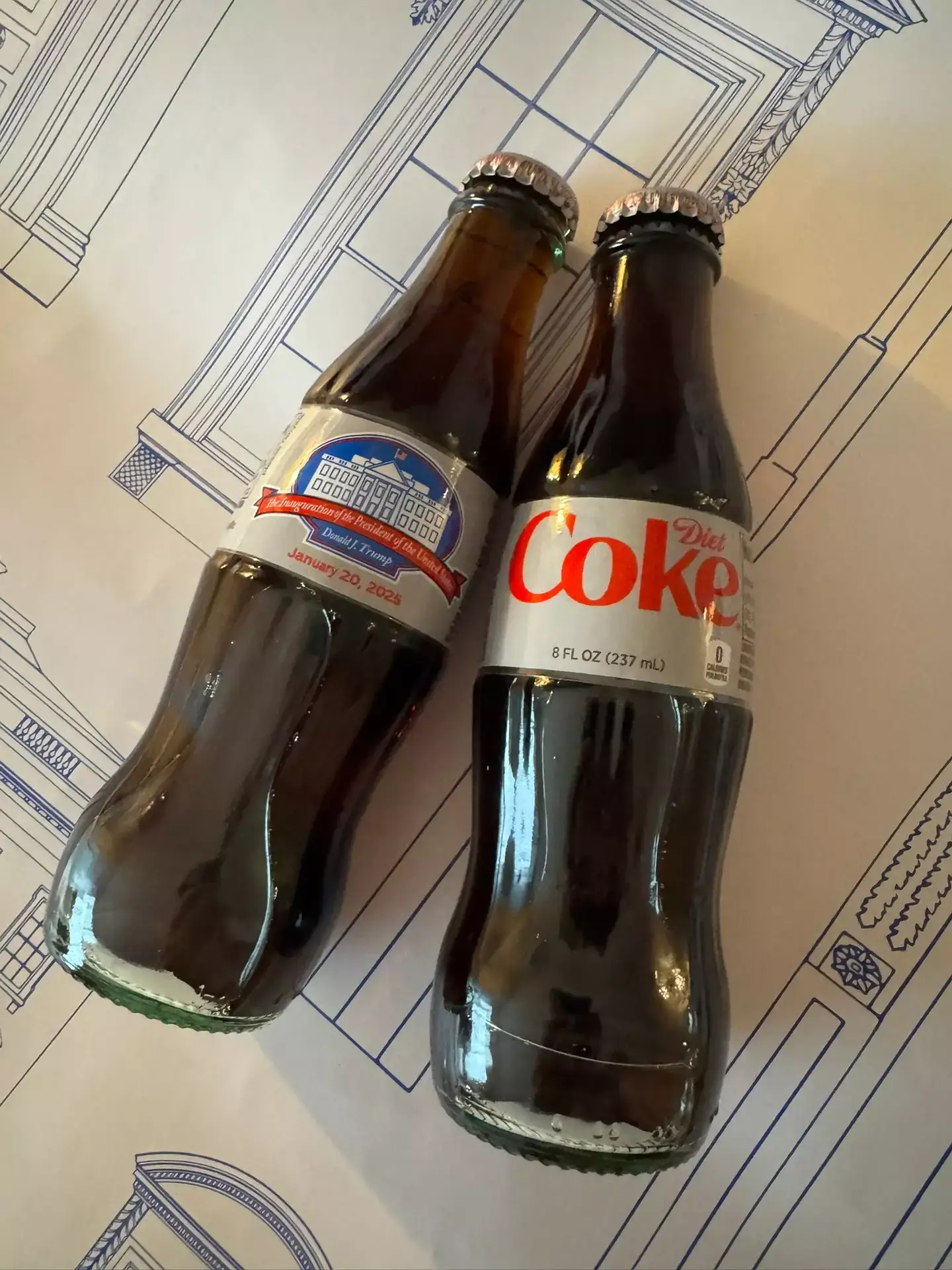 Two special edition Diet Cokes were handed out. Image: X/@superanonymousk