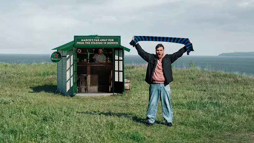 Inter Milan fan Marco Simeone refused to watch the game as he feared jinxing his team. Image: Heineken.