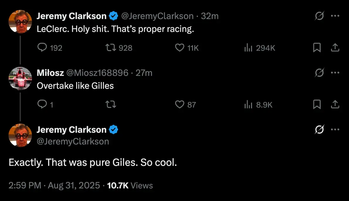 Image: Twitter/@JeremyClarkson