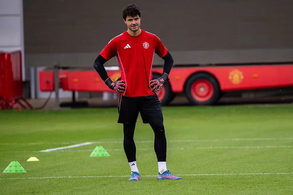 Senne Lammens in Man Utd training (Credit:Getty)
