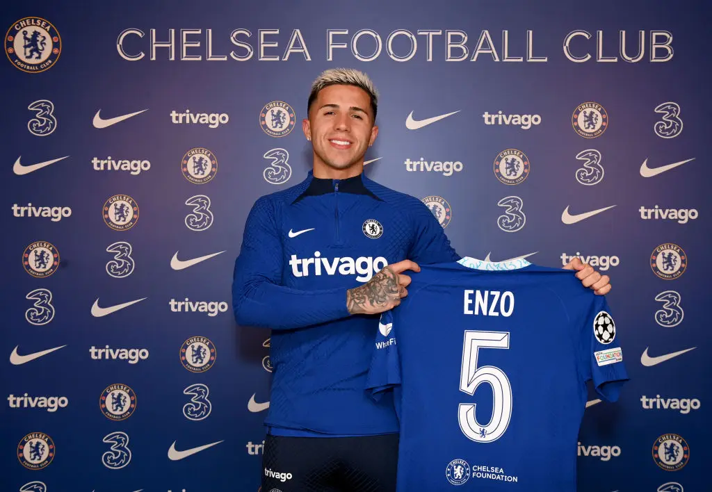 The Argentine midfielder joined Chelsea in the summer of 2023. (Image: Getty)