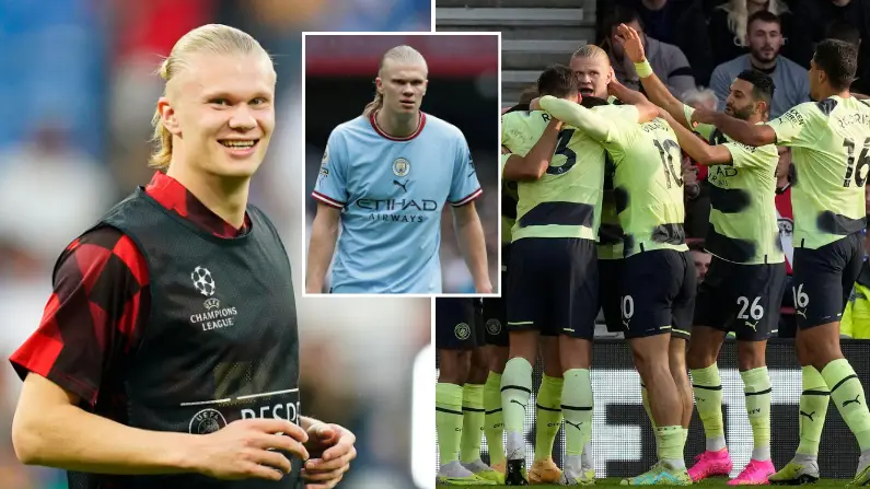 Erling Haaland is trying to win a signed shirt in a competition, everyone is confused