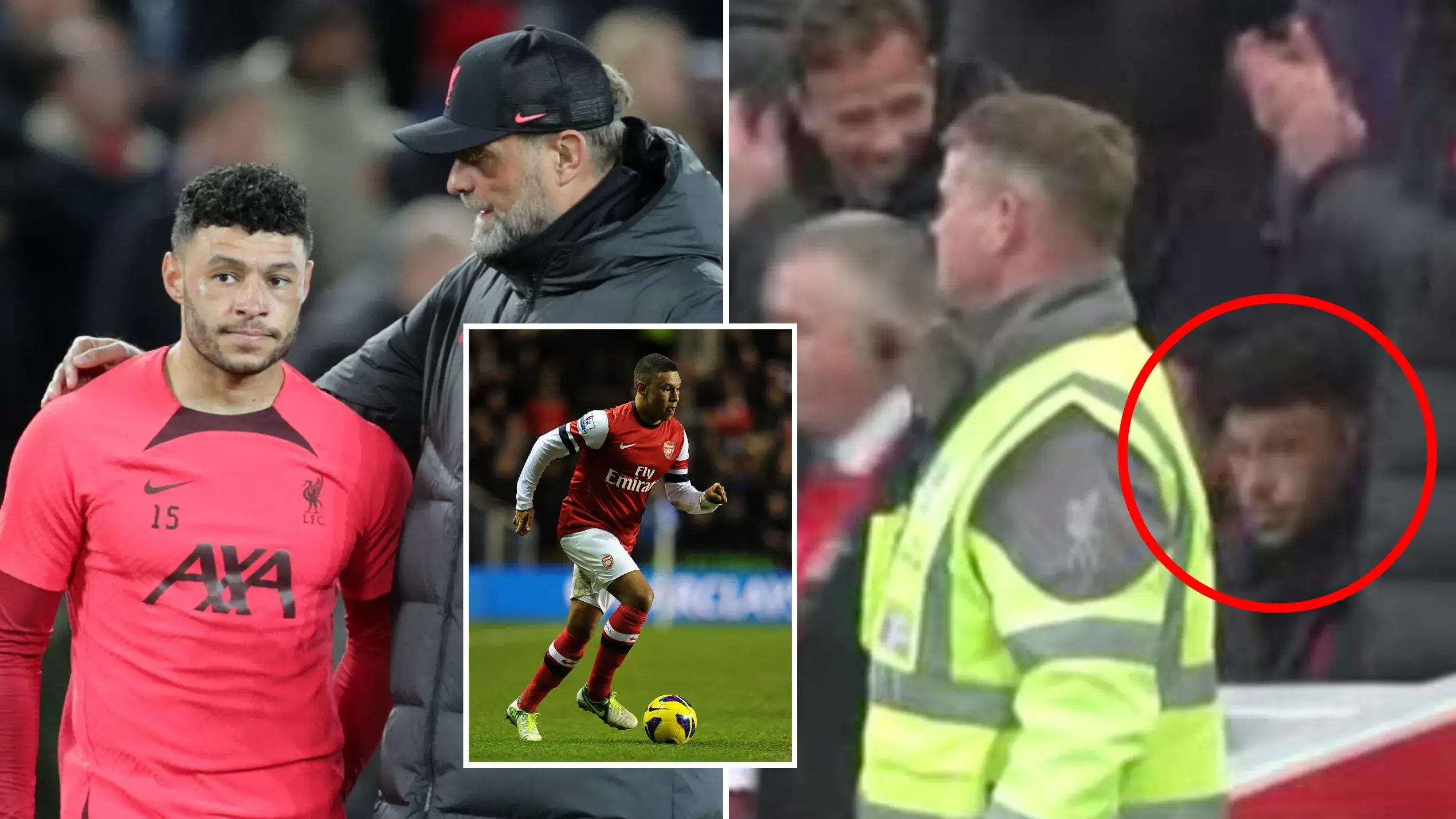 Bench cam footage of Alex Oxlade-Chamberlain's reaction to late Liverpool goal speaks volumes