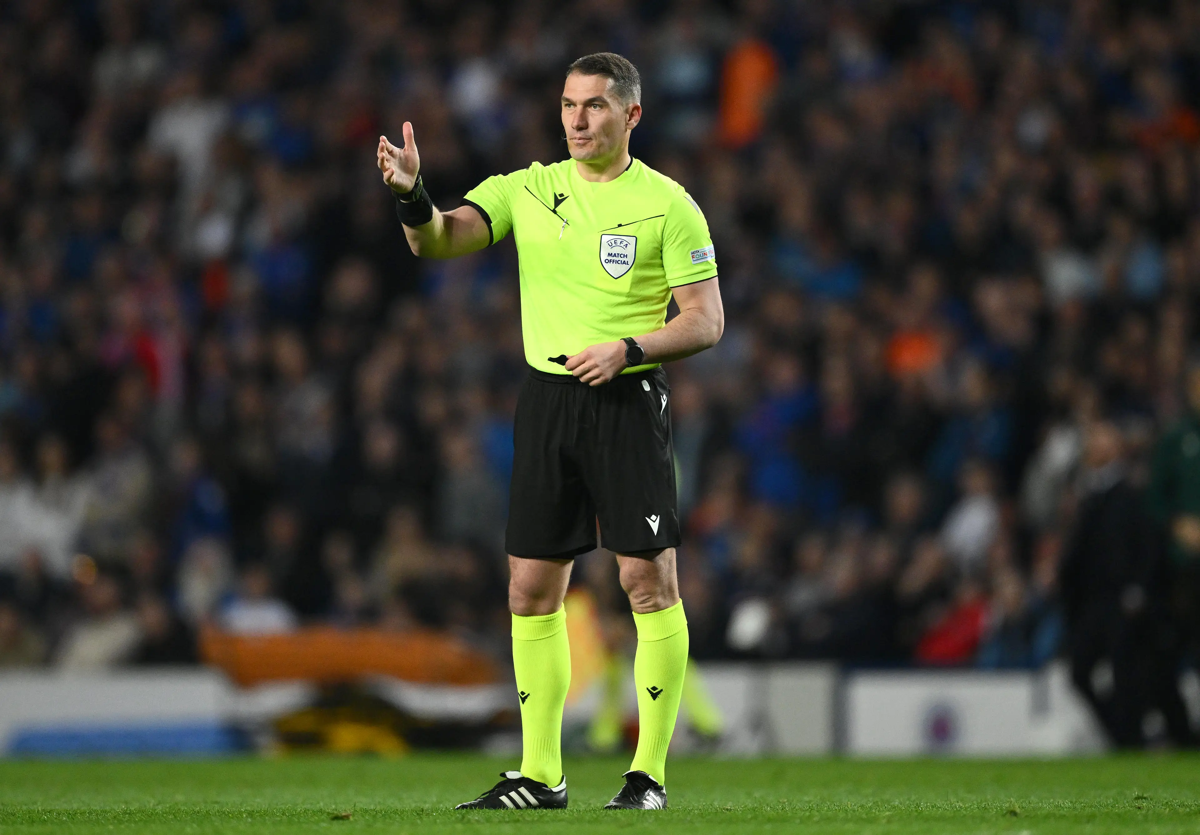 Istvan Kovacs is the referee for the Champions League final. Image: Getty