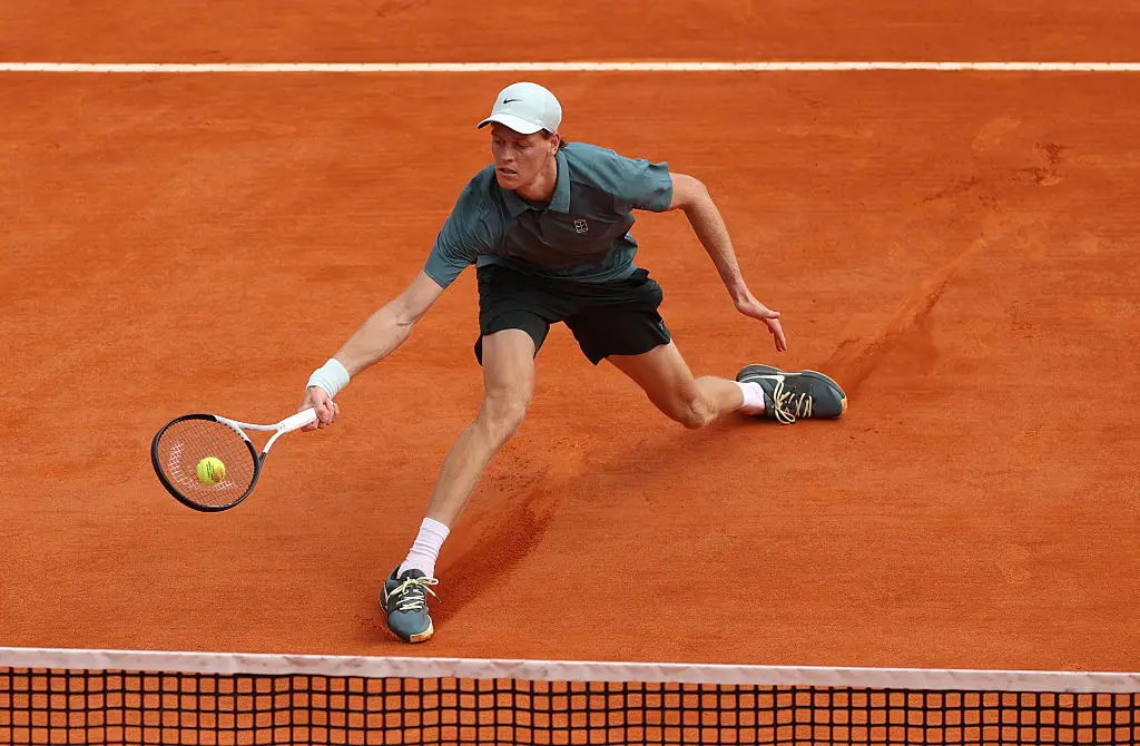 Jannik Sinner in action at the Monte Carlo Masters (Credit:Getty)