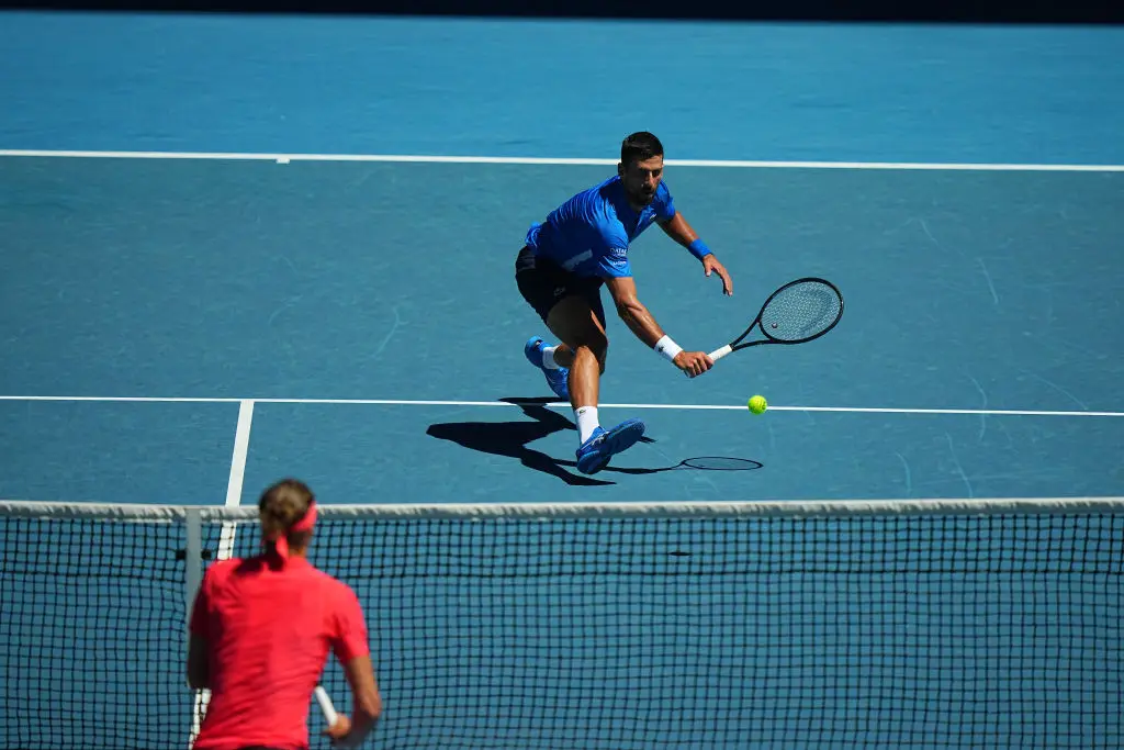 Novak Djokovic lost to Alexander Zverev in the semi-finals of the 2025 Australian Open via walkover. (Image: Getty)