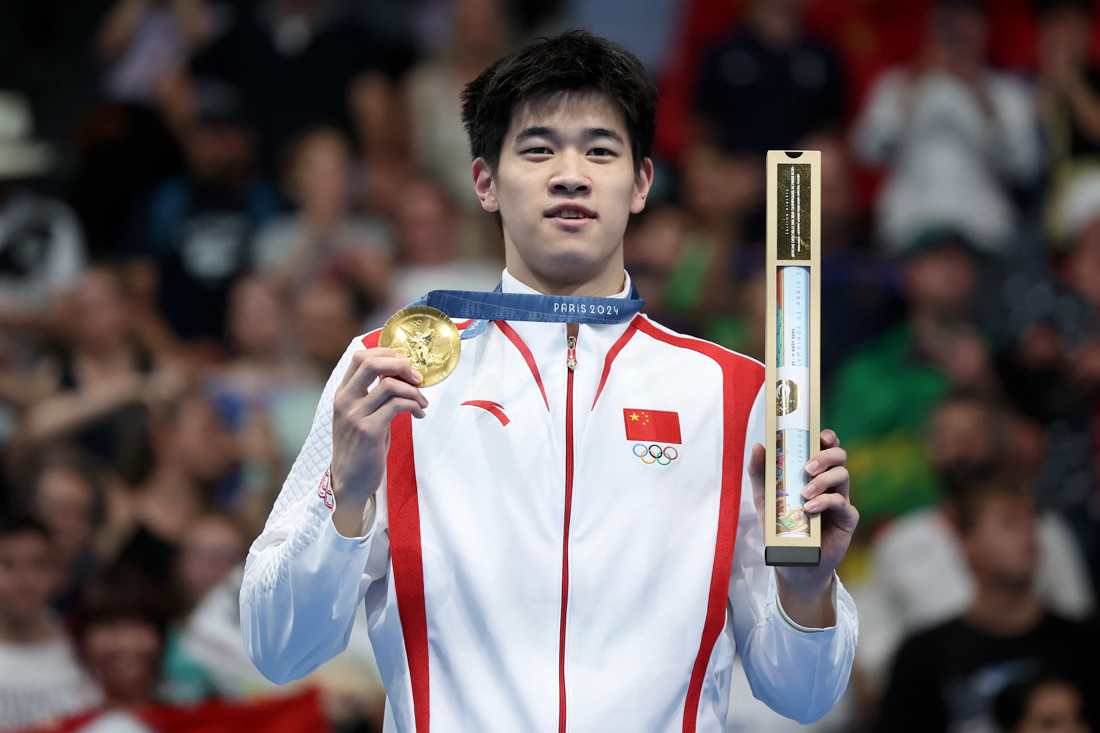 Zhanle Pan of China won the men's 100m freestyle final at Paris 2024. (