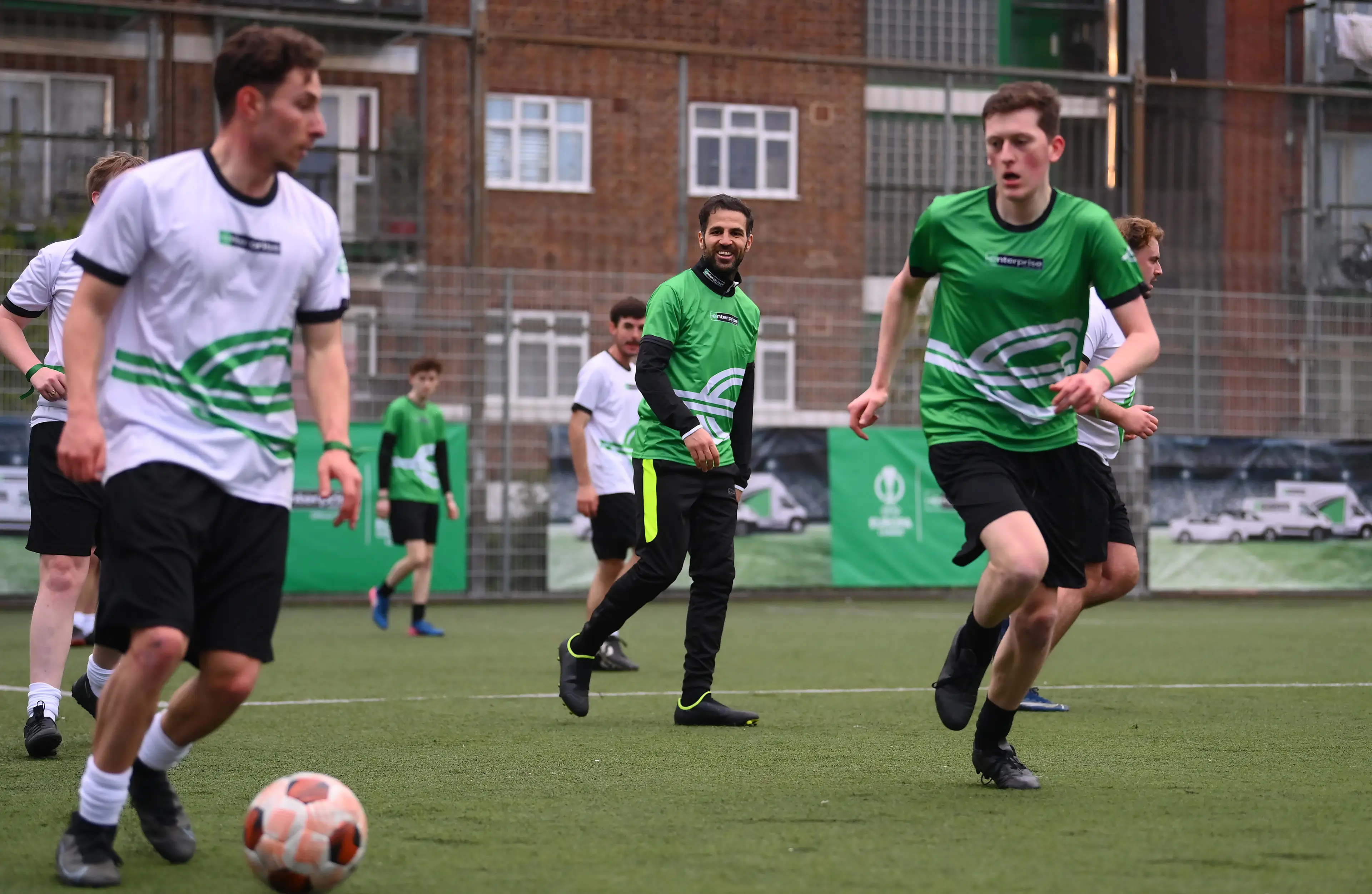 Cesc Fabregas is an ambassador for the Enterprise ‘Rent-A-Player’ competition in London