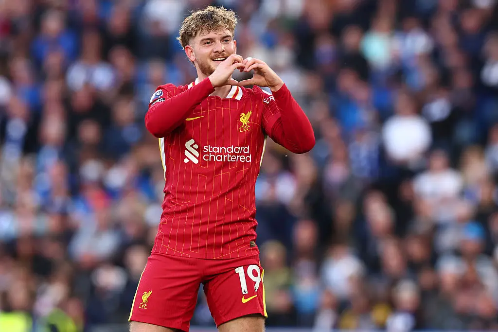 Harvey Elliott scored Liverpool's opening goal against Brighton. (Image: Getty)