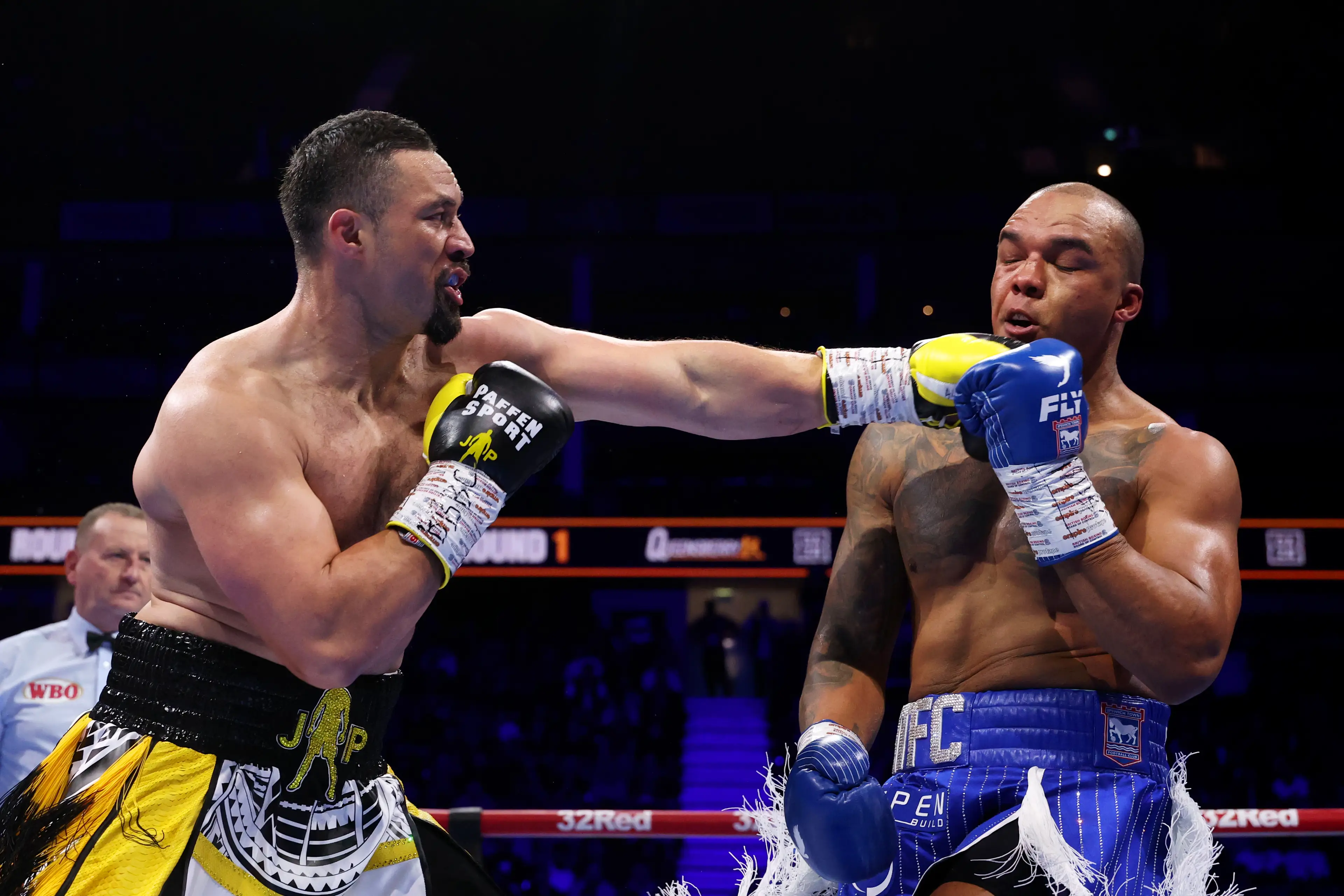 Joseph Parker in action against Fabio Wardley. Image: Getty