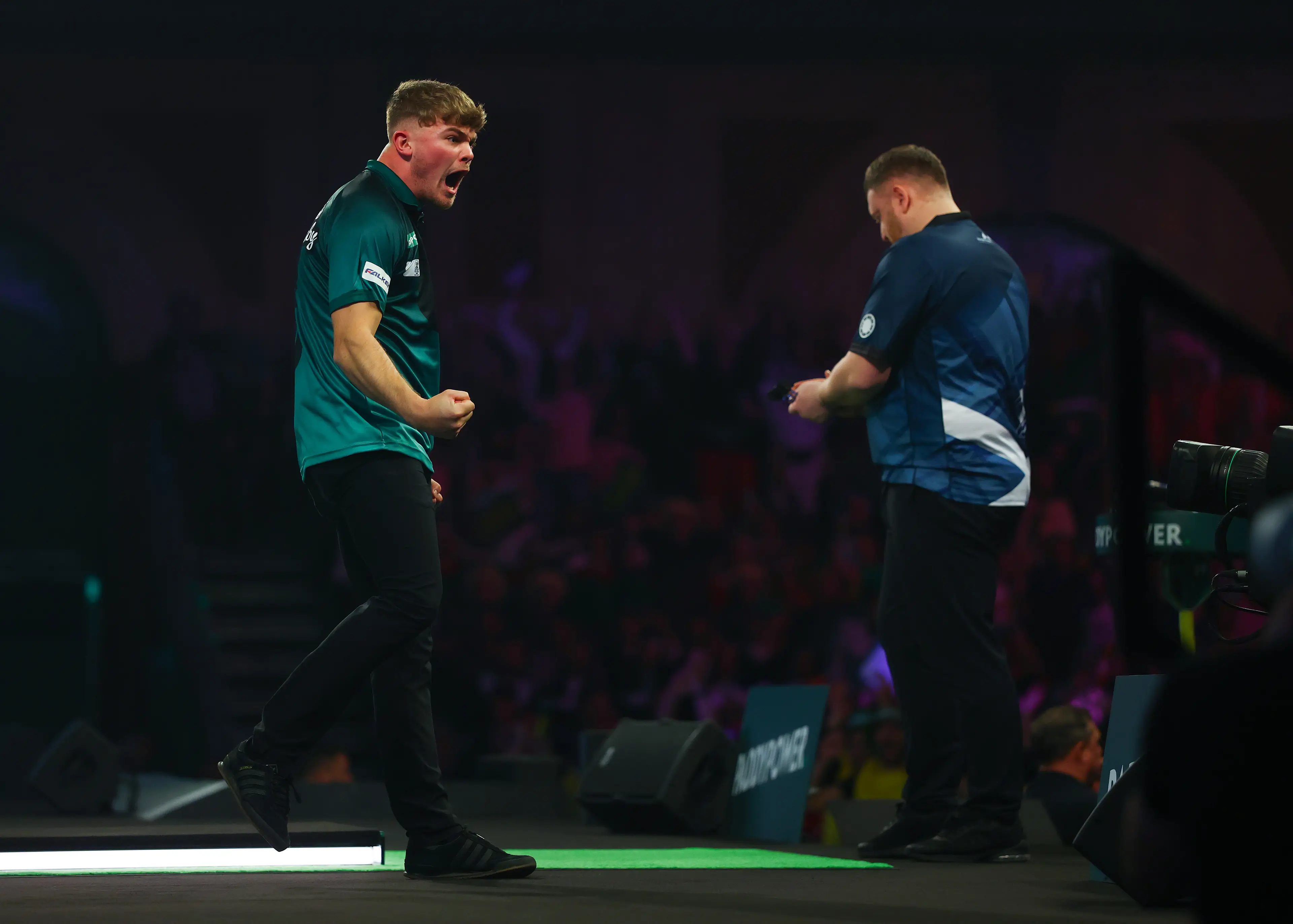 Charlie Manby beat Cameron Menzies in the first round of the World Darts Championship. Image: Getty 