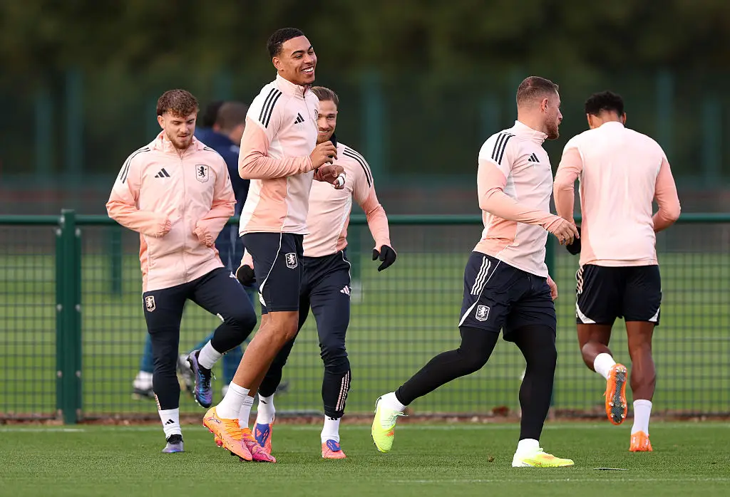 Aston Villa in training ahead of their Europa League match against Go Ahead Eagles (Credit:Getty)