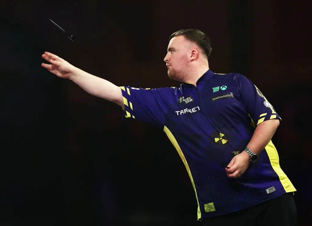 Luke Littler's next match in the PDC World Darts Championship will take place after Christmas. (Image: Getty)
