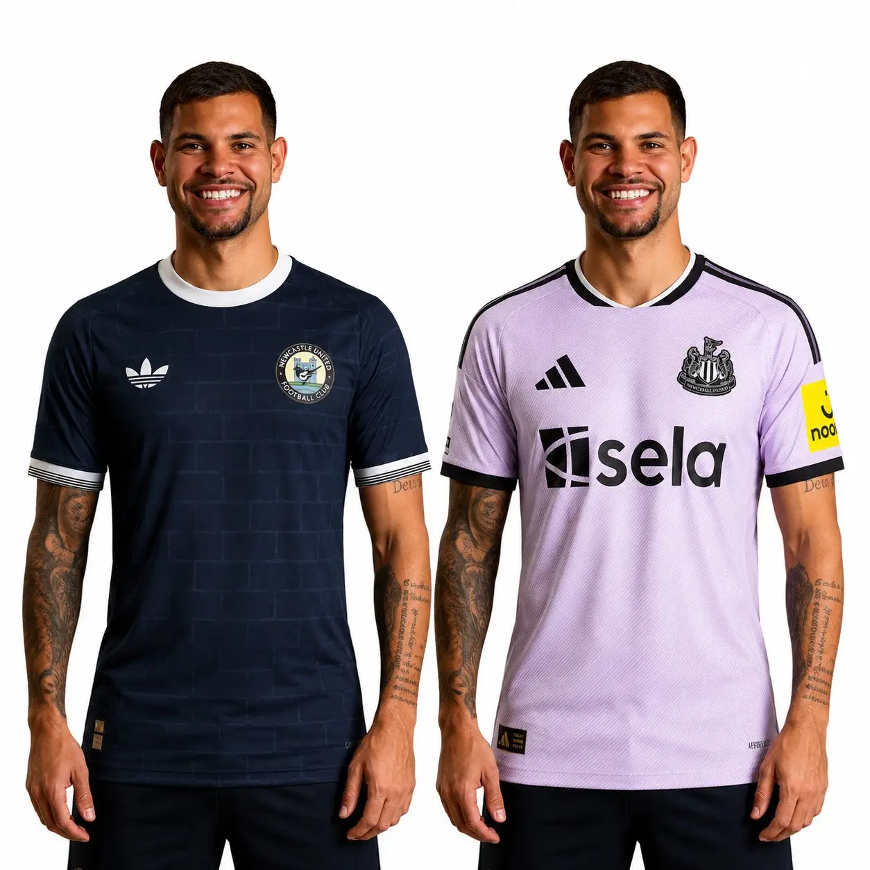 Speculative designs have shown what Newcastle's away and third kit are expected to look like. (Image: Footy Headlines)