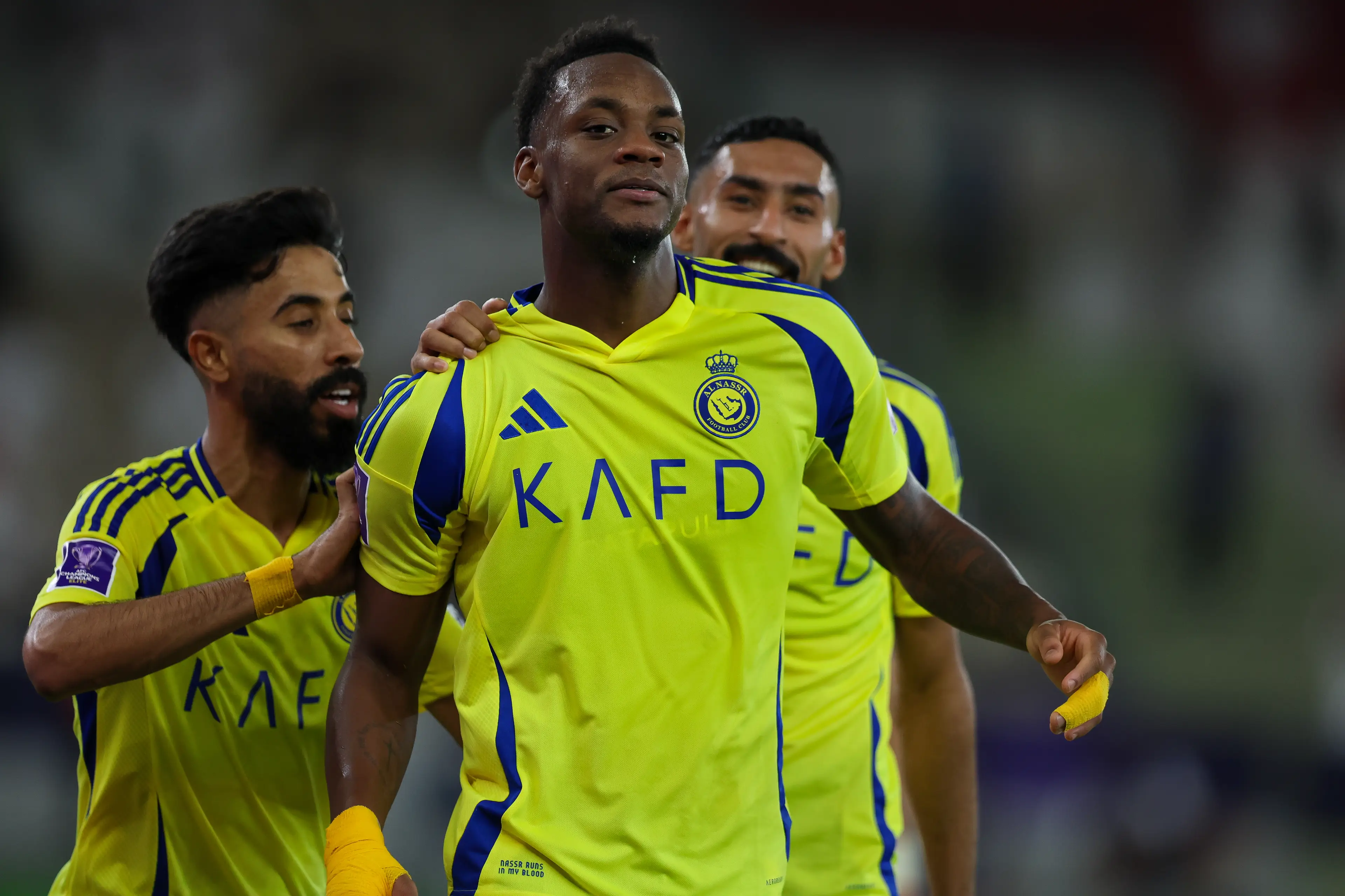 Jhon Duran could return to Europe this summer following his spell in Saudi Arabia with Al Nassr. Image: Getty