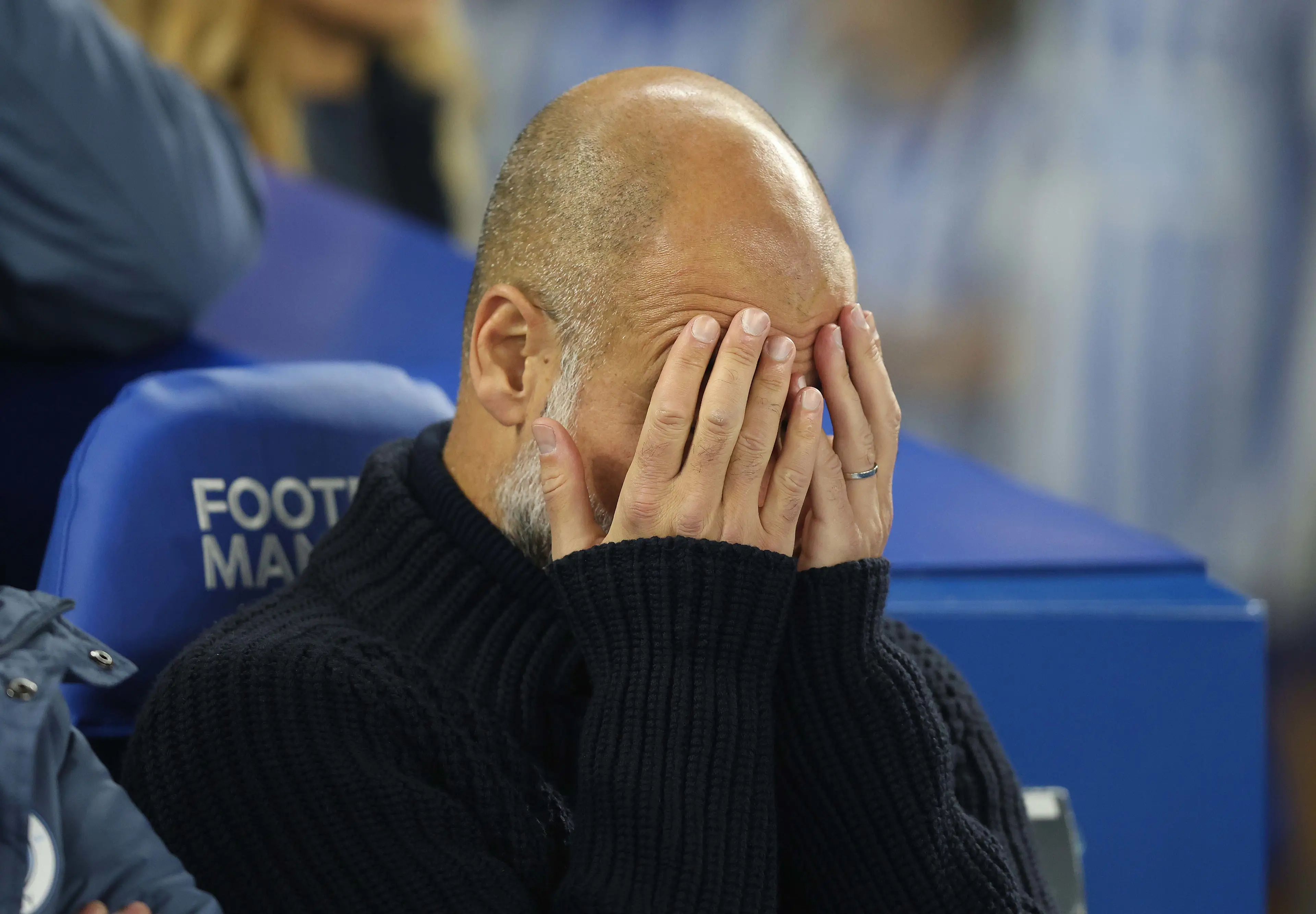 Pep Guardiola has lost four games in a row for the first time as a manager. Image: Getty