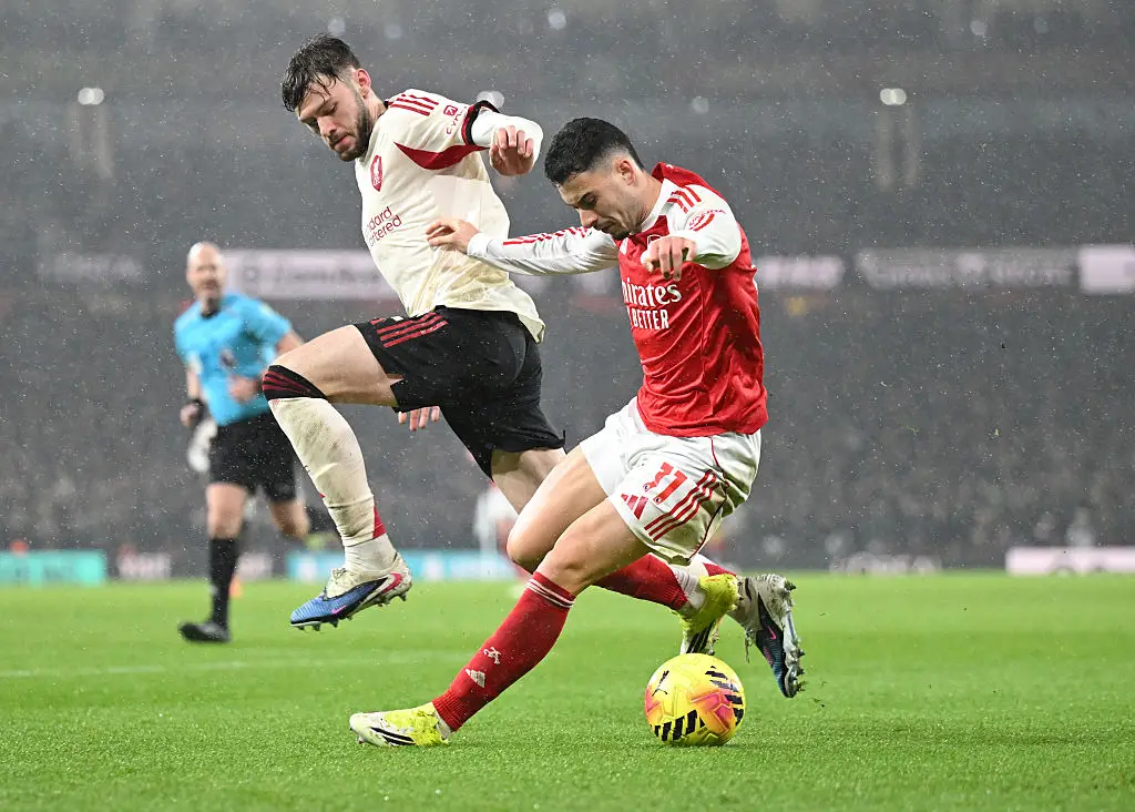 Conor Bradley and Gabriel Martinelli (Credit:Getty)
