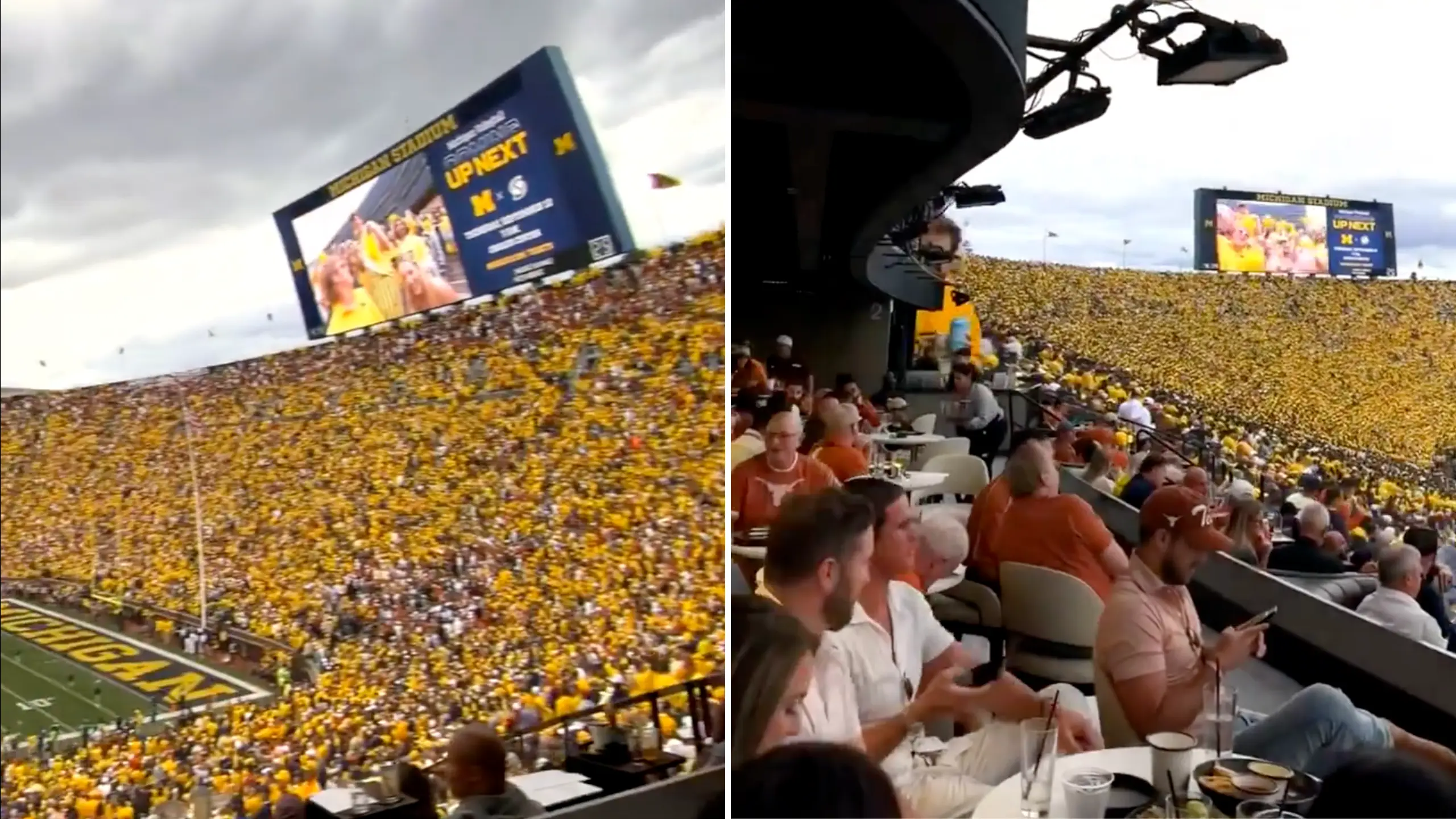 Fans in disbelief after venue in Texas broadcasts American football game using technology branded 'the future of sports viewing' 