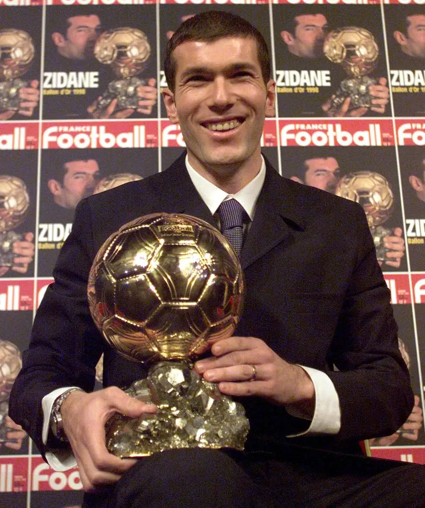 Zinedine Zidane won the Ballon d'Or in 1998 (Credit:Getty)