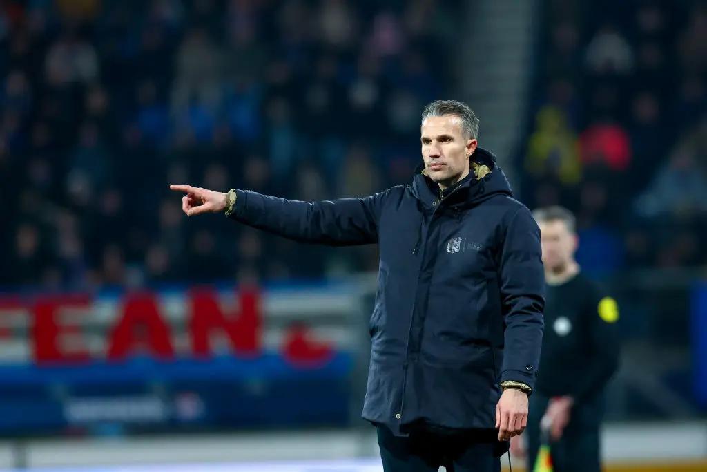 Van Persie is currently in charge of Eredivisie side Heerenveen (Image: Getty)