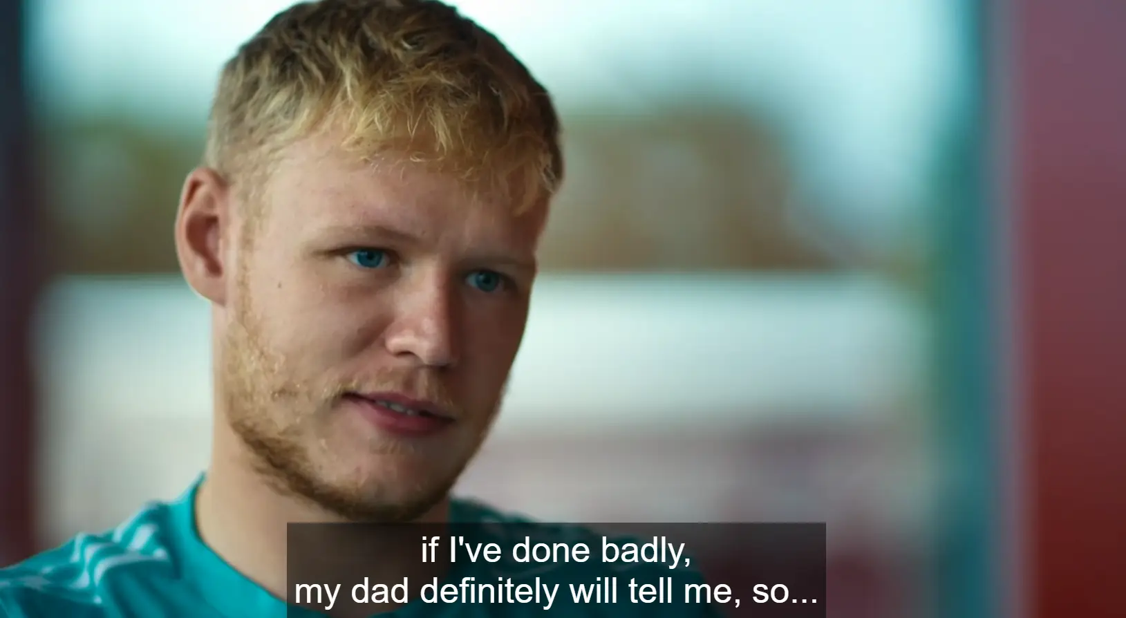 Aaron Ramsdale speaking about his father.