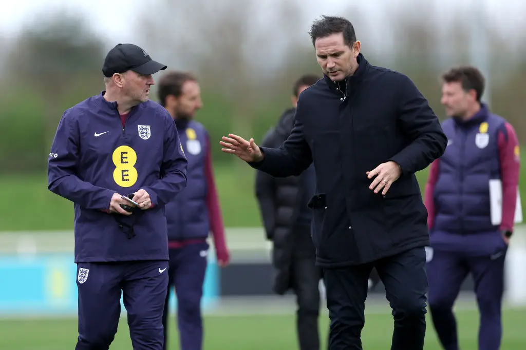 Frank Lampard attended an England training session in March -