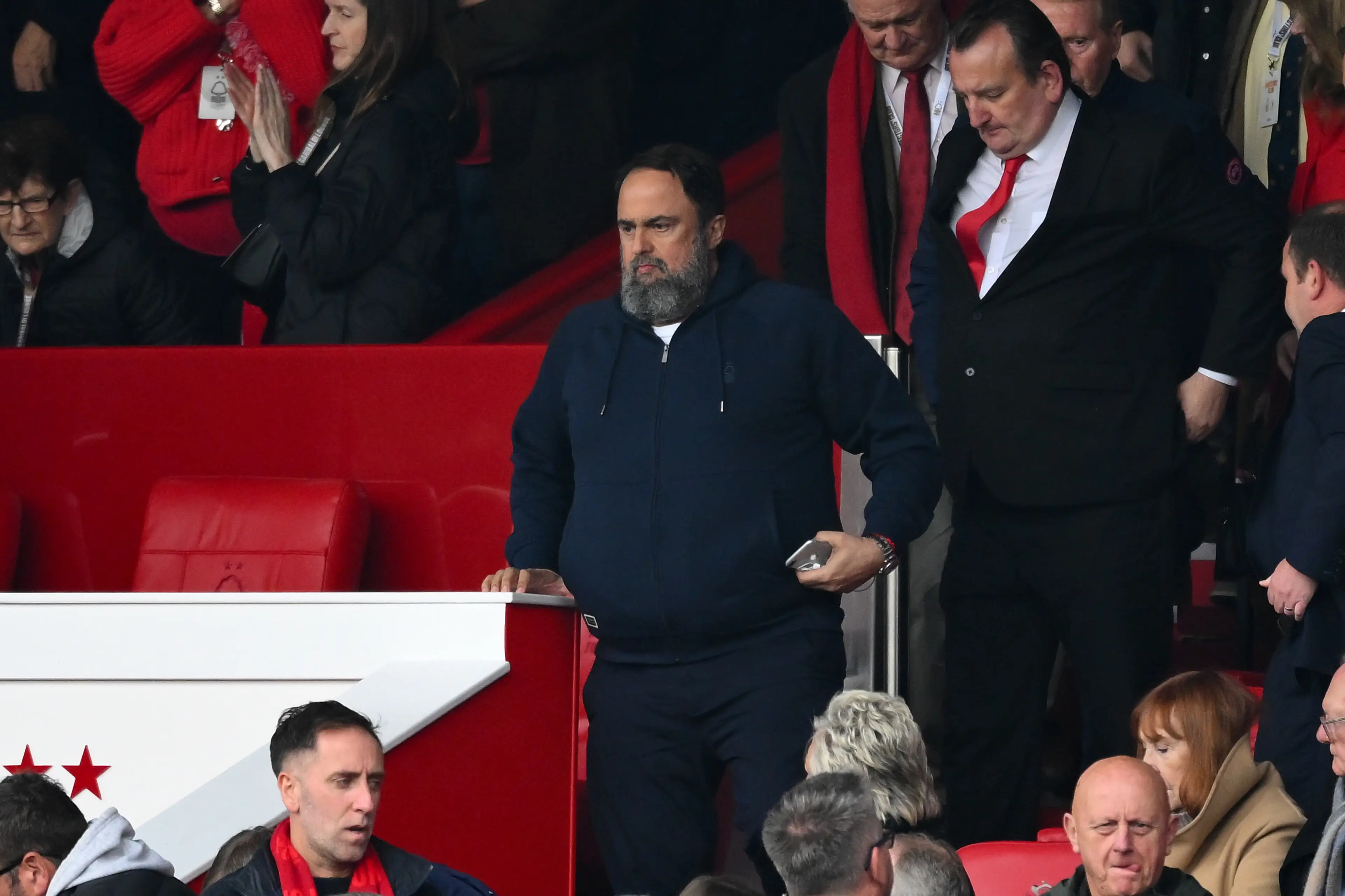 Marinakis was hit with a five-game stadium ban last year. Image: Getty