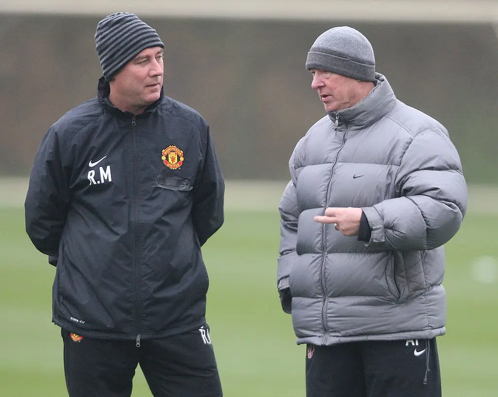 Rene Meulensteen and Sir Alex Ferguson (Credit:Getty)