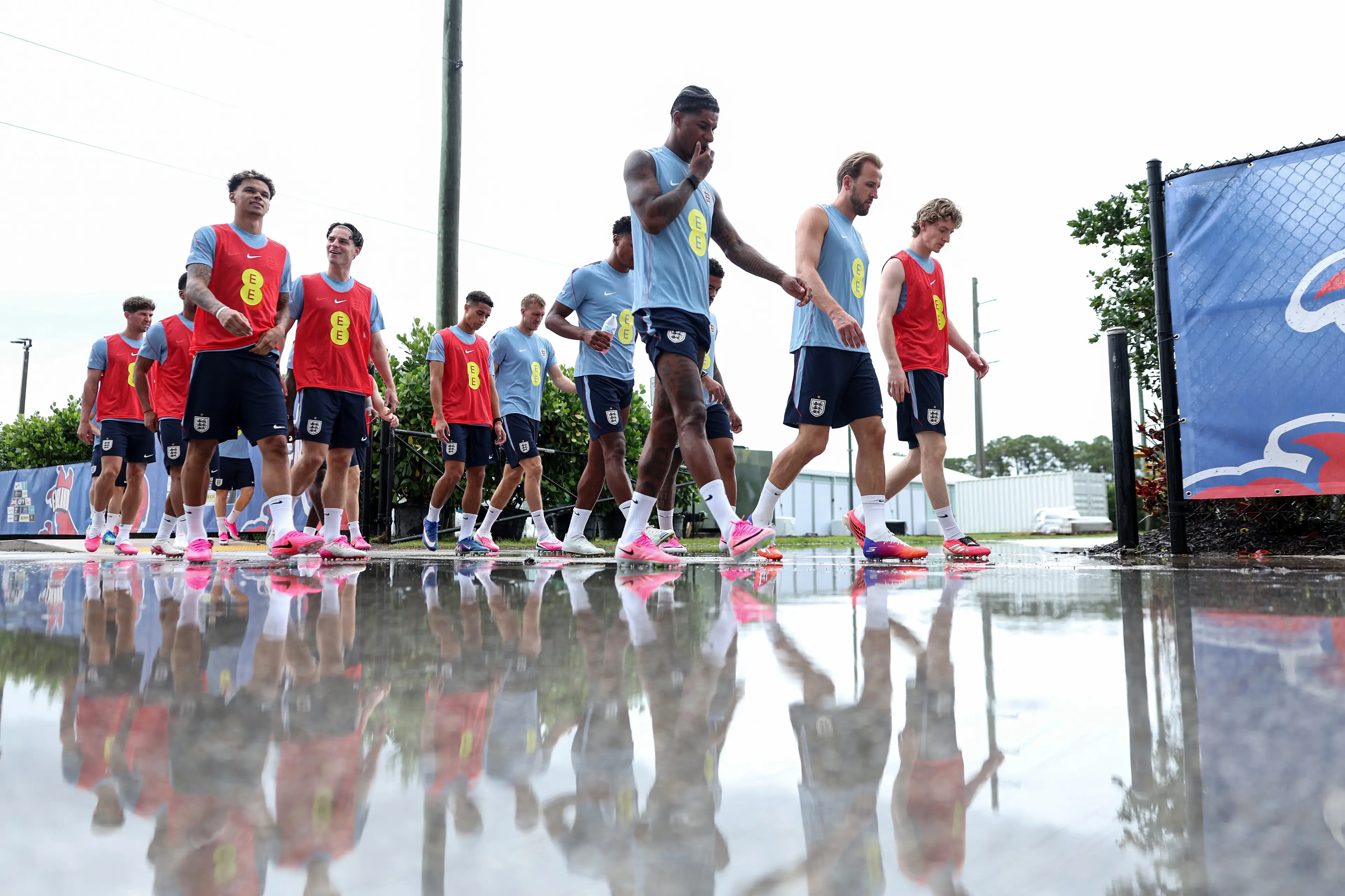 Marcus Rashford has linked up with his England teammates in Florida this week. Image credit: Getty