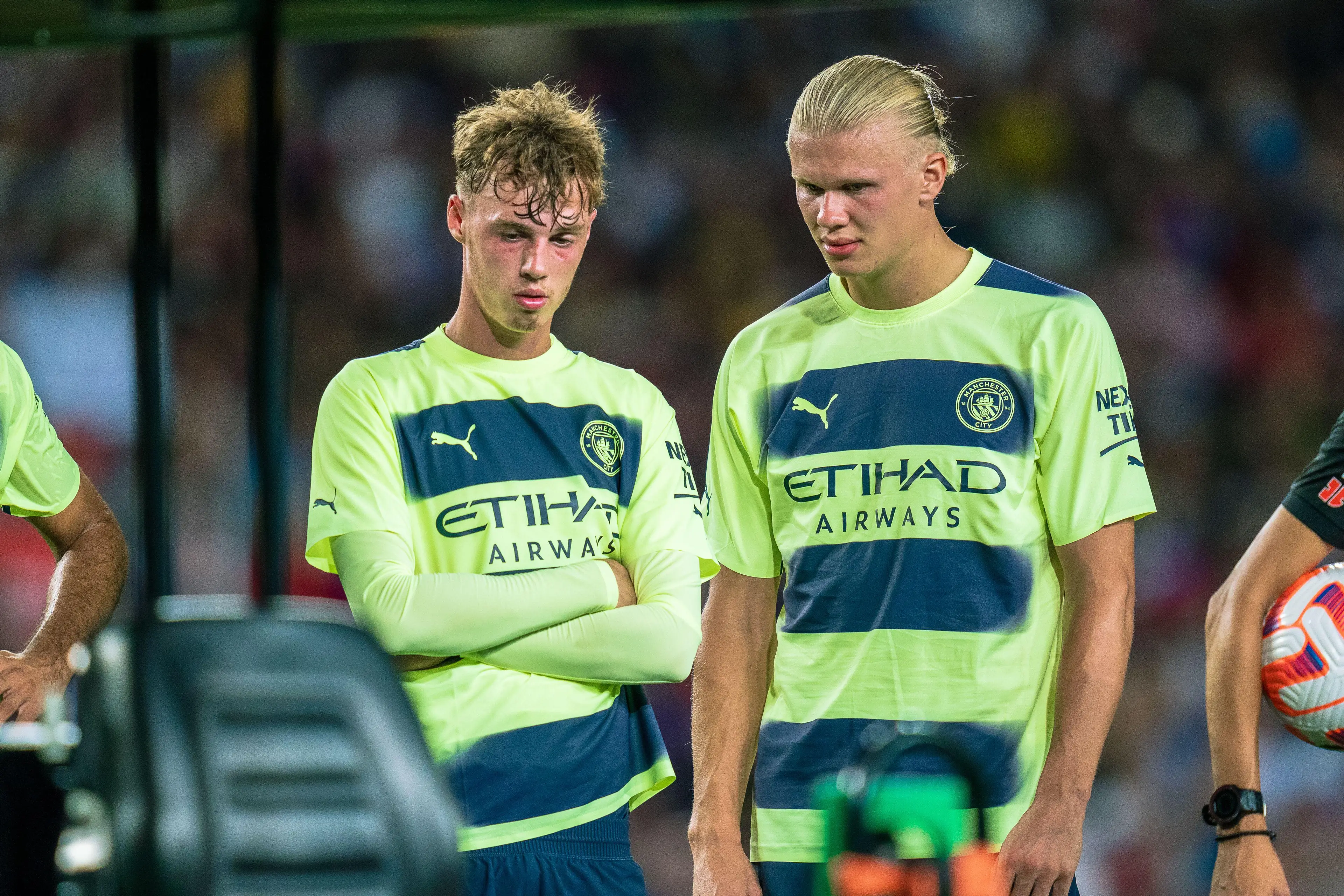 Palmer and Haaland last month. (Image